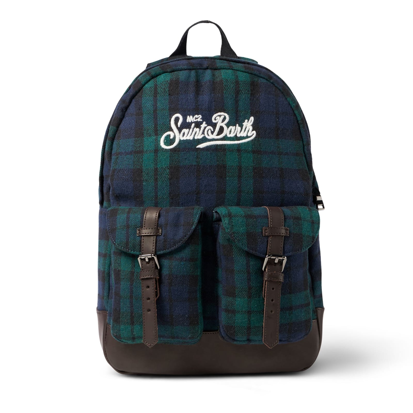 MC2 Saint Barth Backpack With Tartan Print