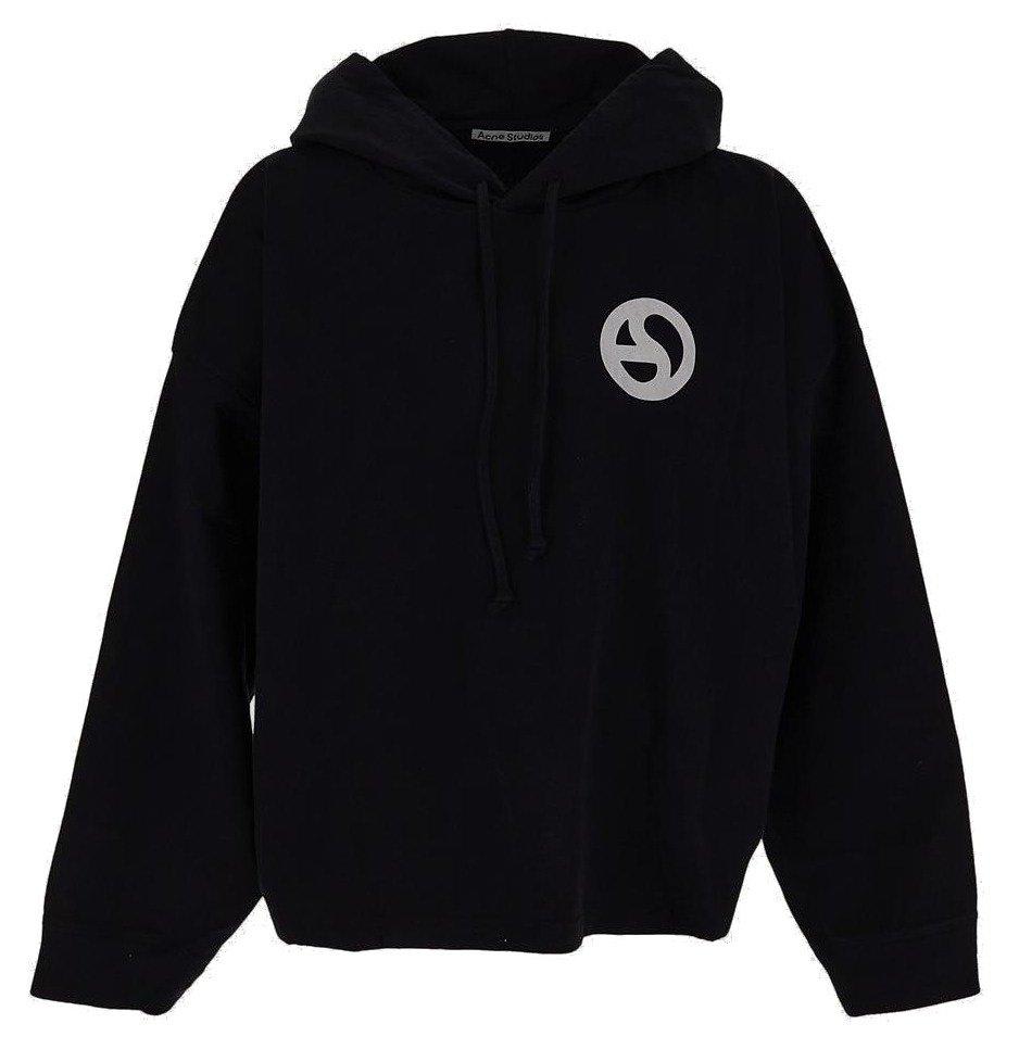Acne Studios Logo Printed Drawstring Hoodie