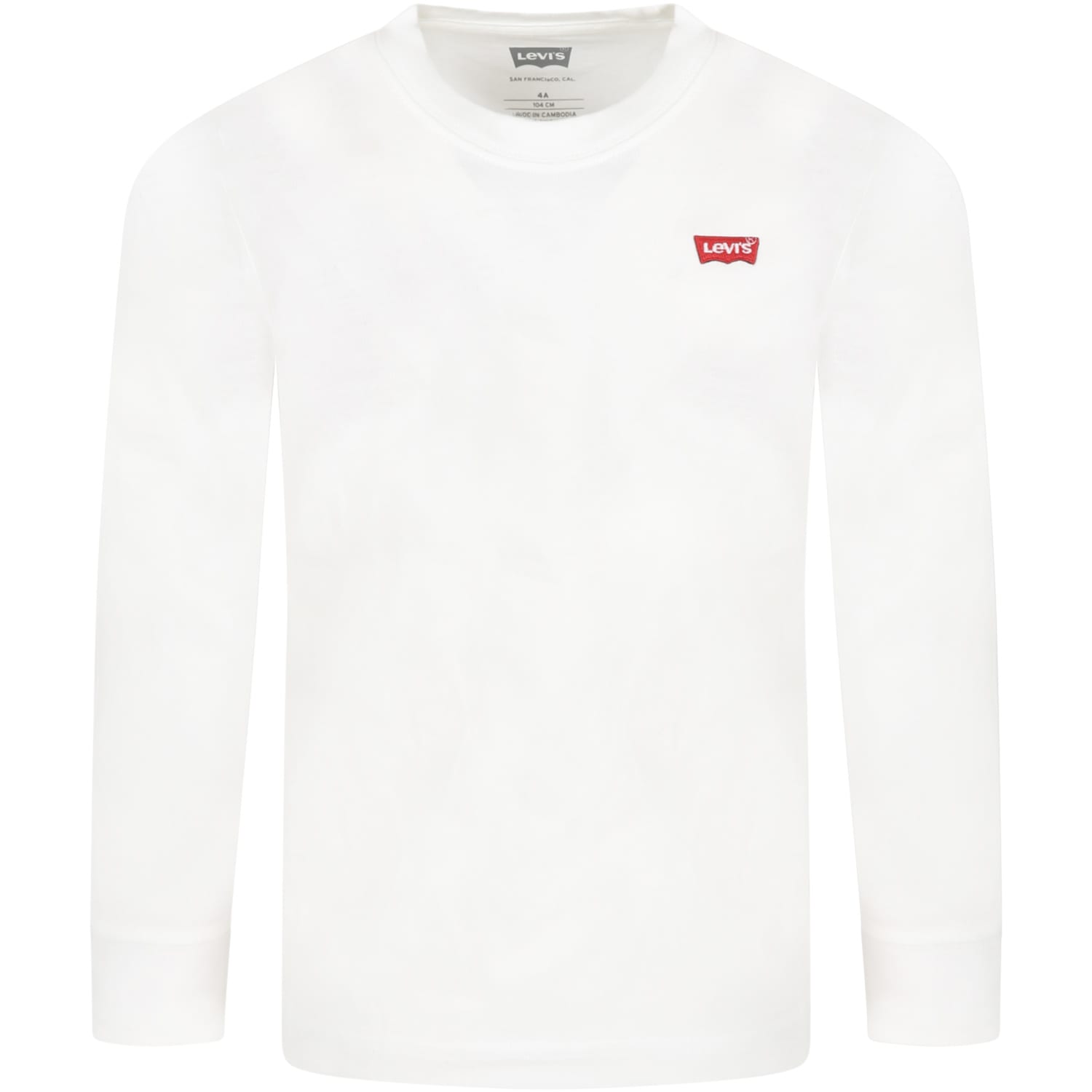 Levi's White T-shirt For Kids With Logo