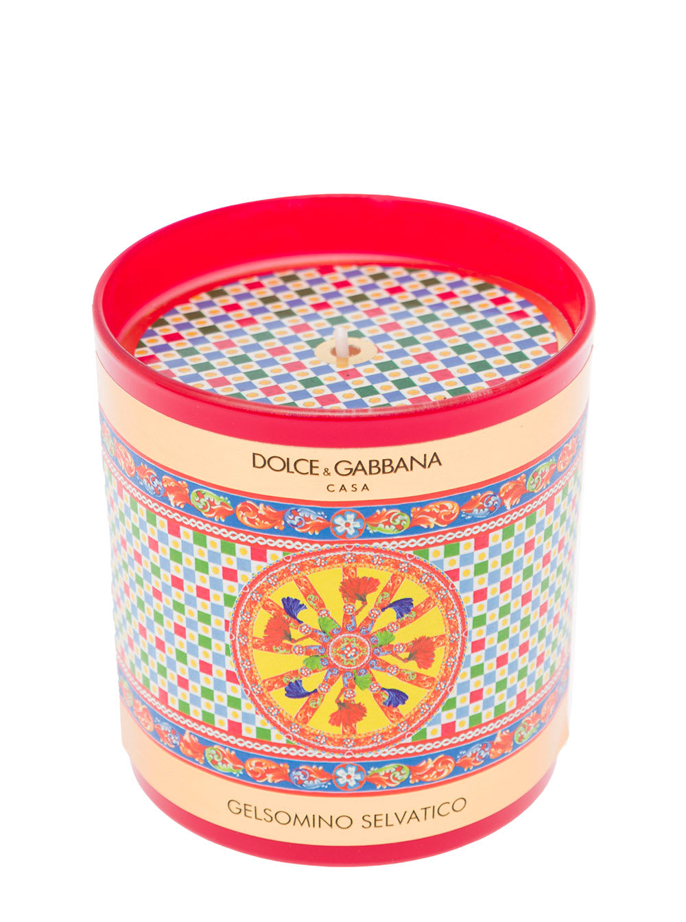 Dolce & Gabbana Wild Jasmine Scented Candle With Carretto Print