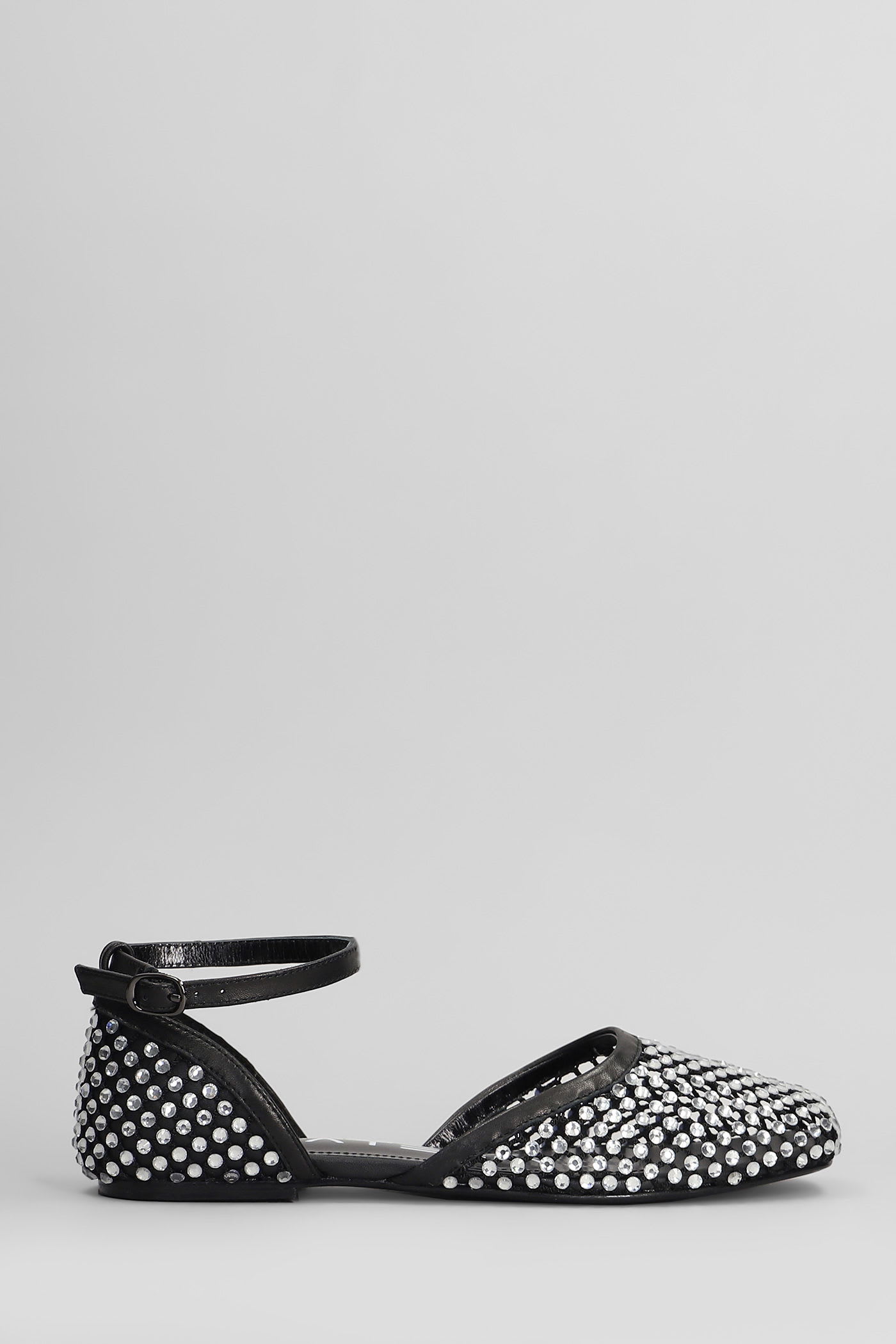 Strategia Ballet Flats In Black Leather