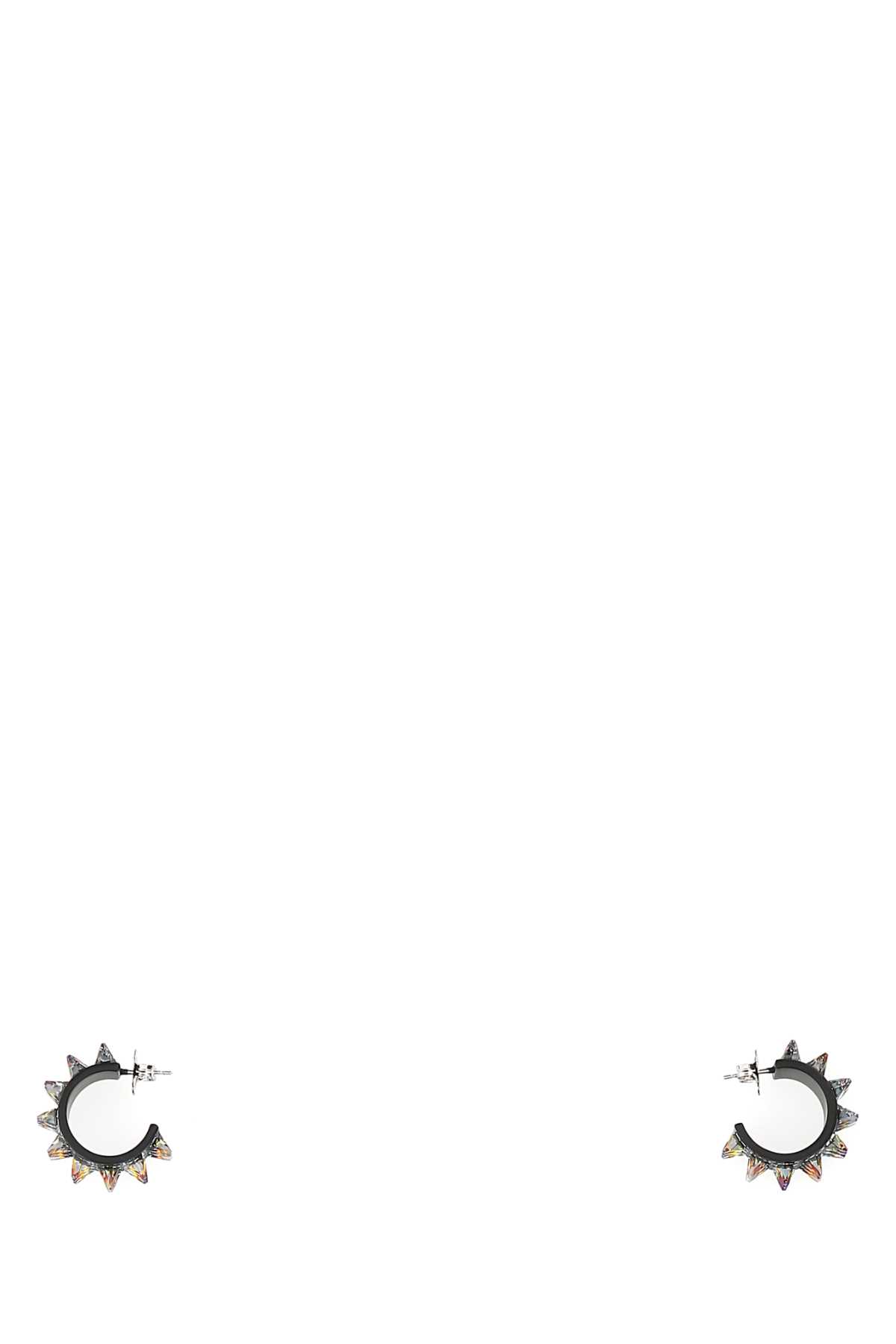 Amina Muaddi Embellished Metal Small Karma Earrings