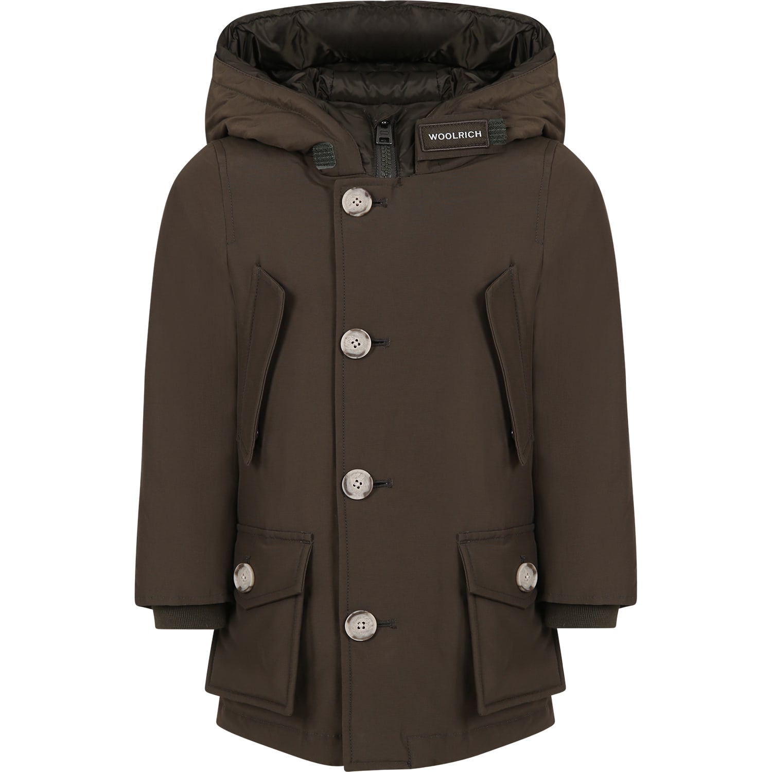Woolrich Green Arctic Parka For Boy