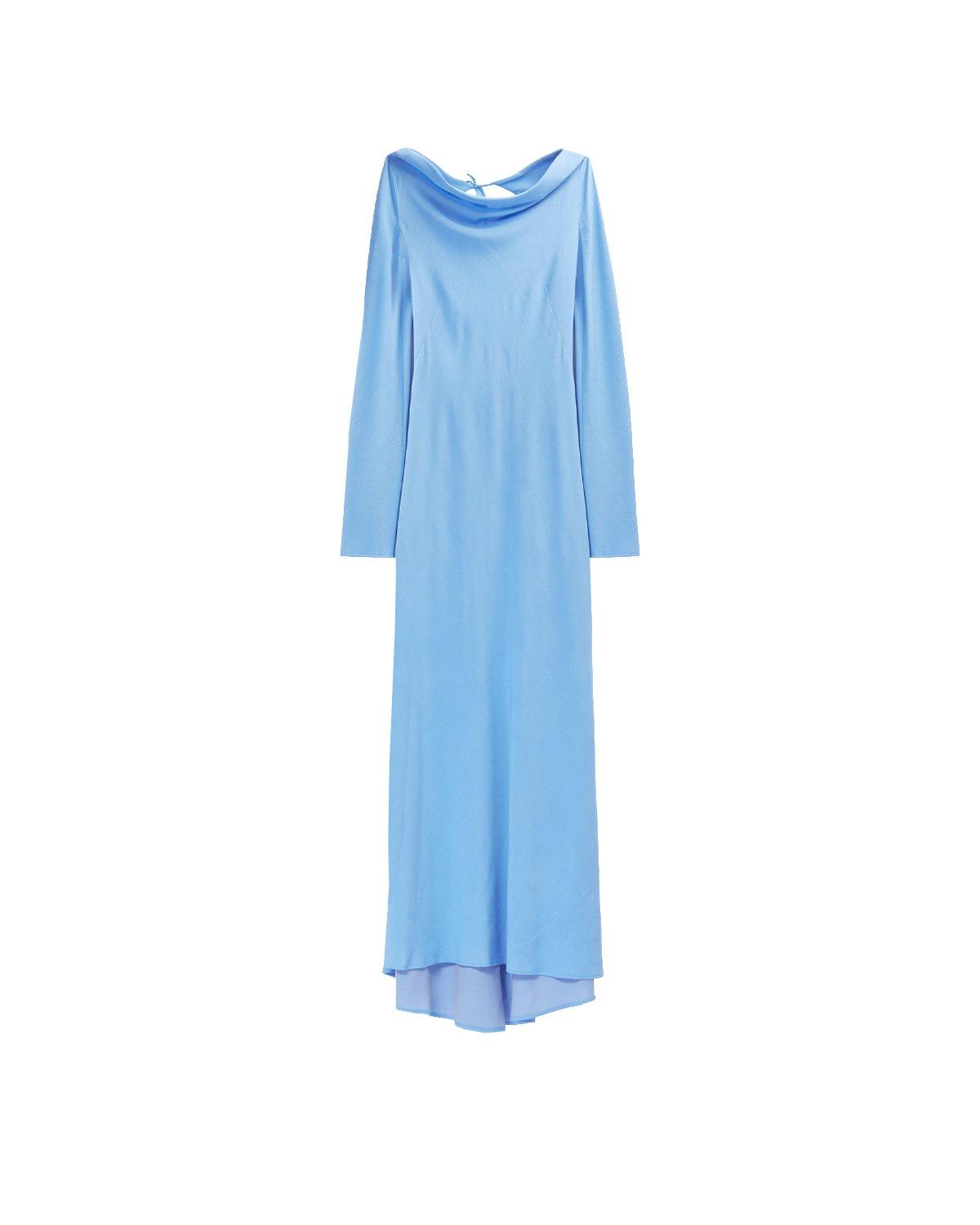 M05CH1N0 Jeans Open-back Crepe Maxi Dress