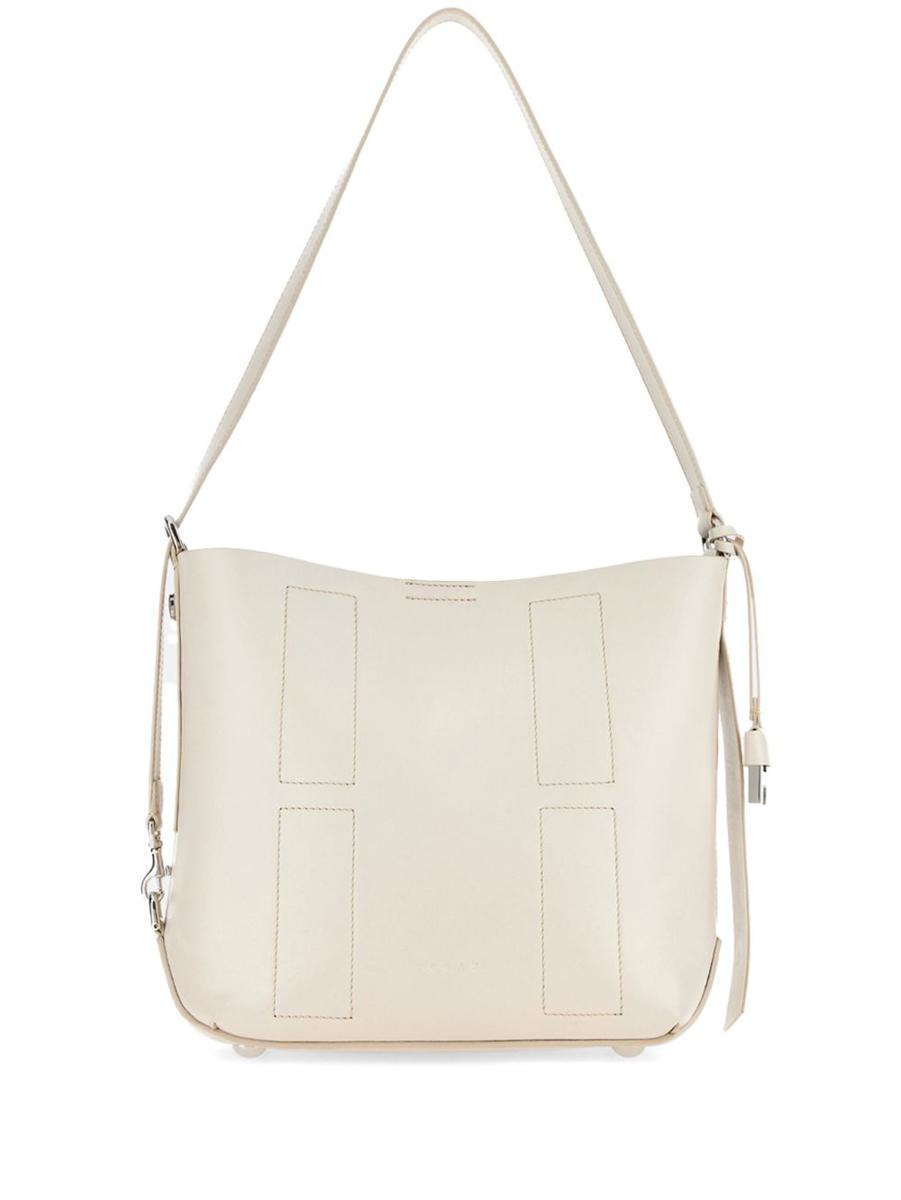 Hogan White Calf Leather Shoulder Bags