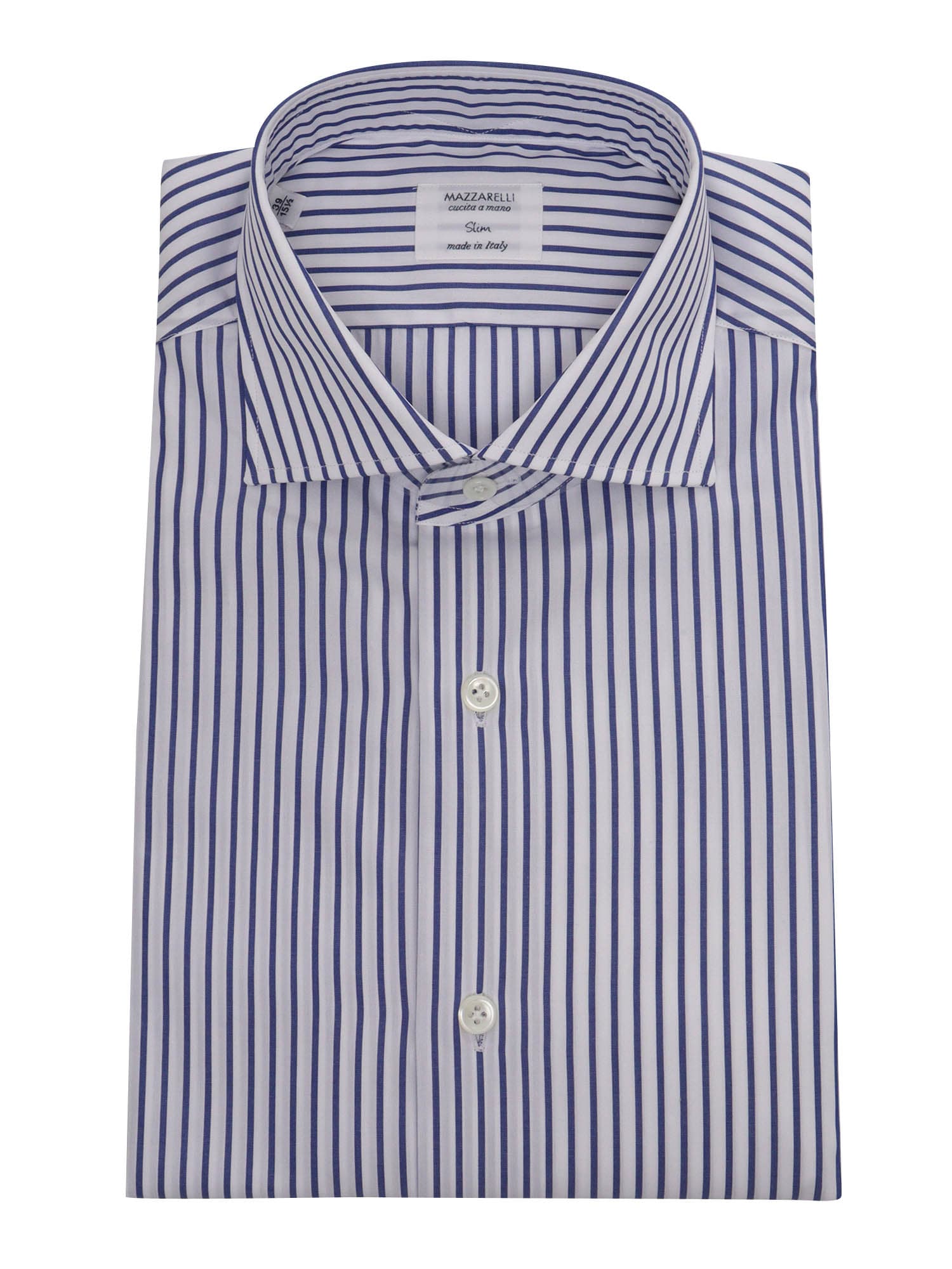 Mazzarelli Blue Striped Shirt