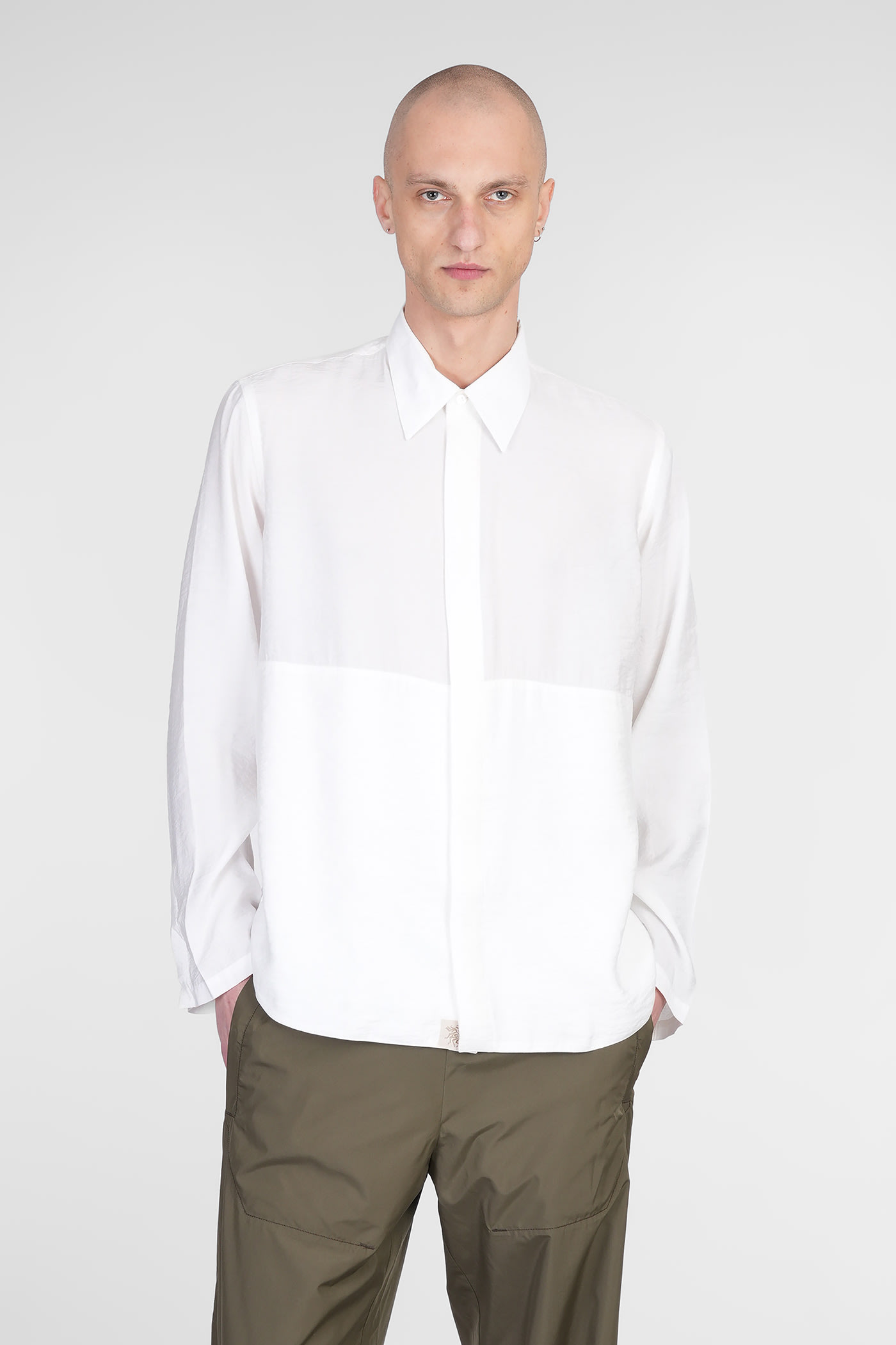 Ranra Maker Shirt In White Modal