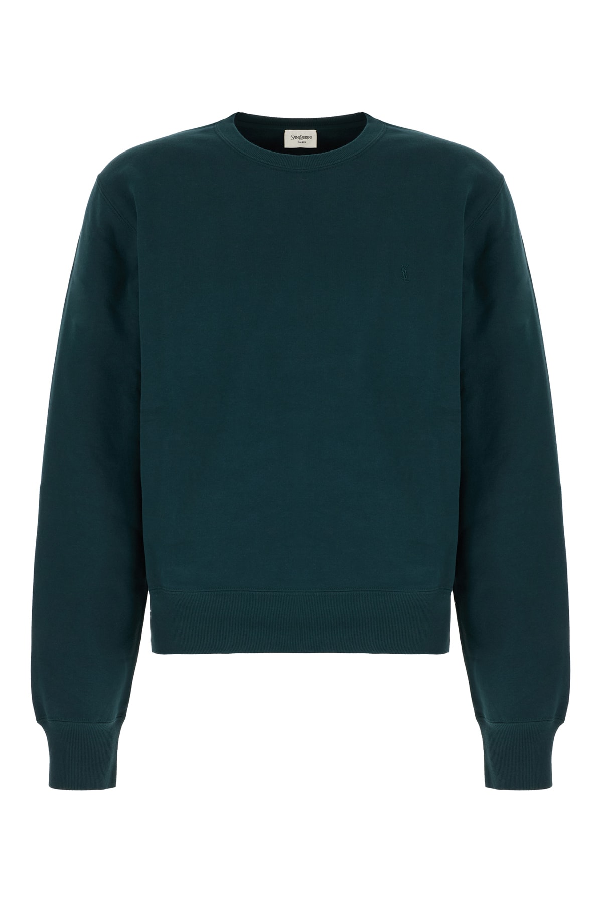 Saint Laurent Dark Green Cotton Sweatshirt