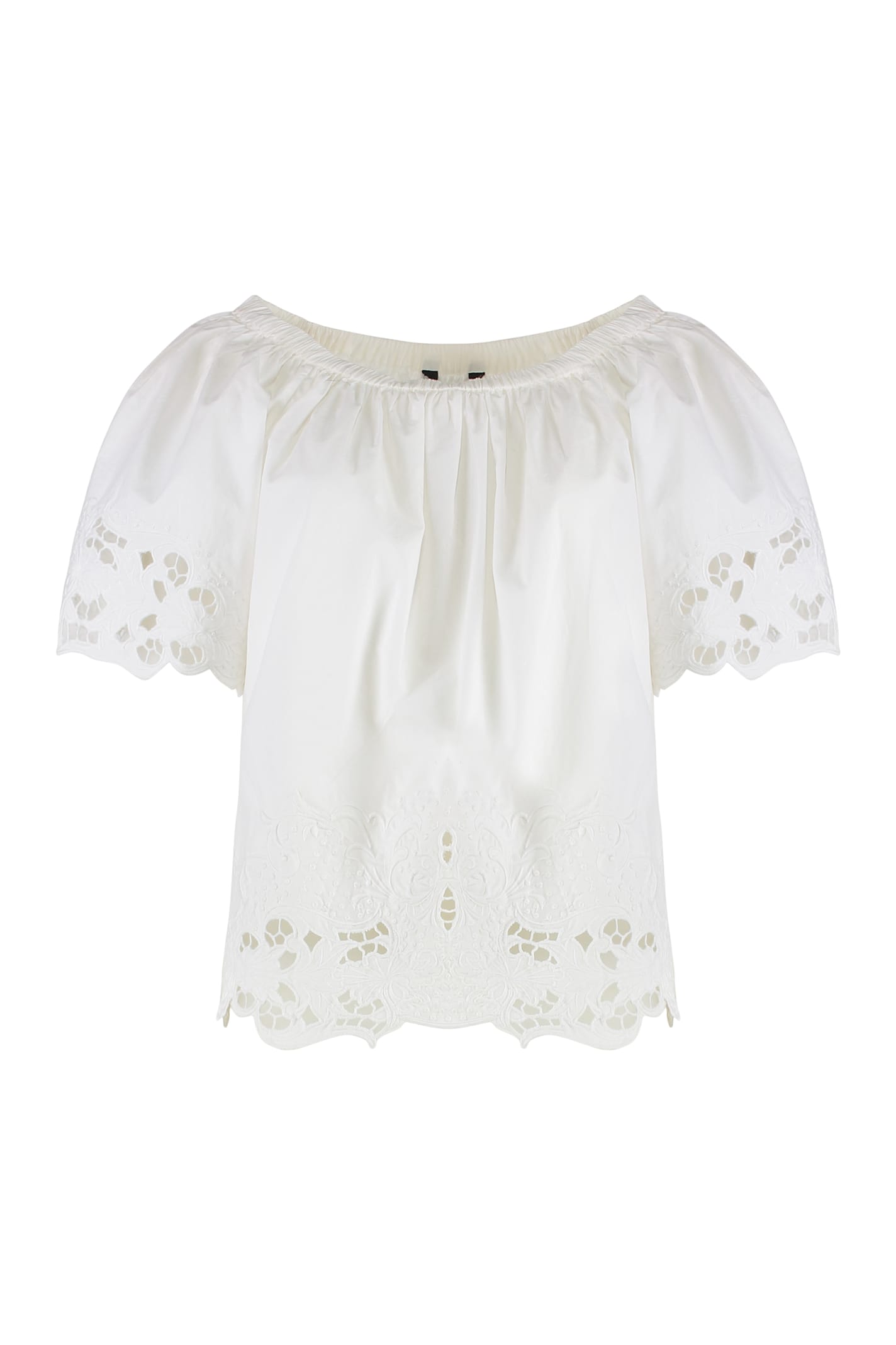 Ralph Lauren Embroidered Cotton Blouse