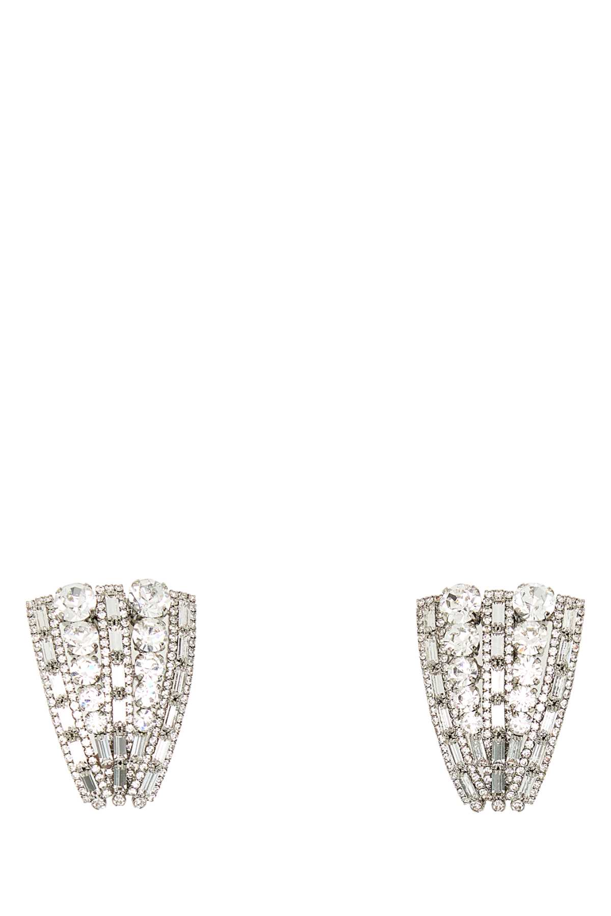 Alessandra Rich Embellished Metal Earrings
