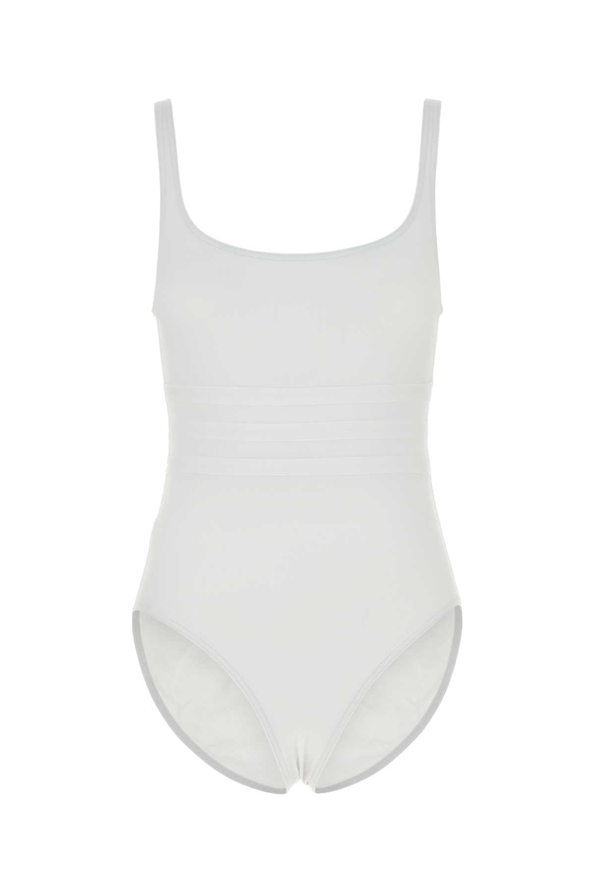 Eres White Stretch Nylon Asia Swimsuit