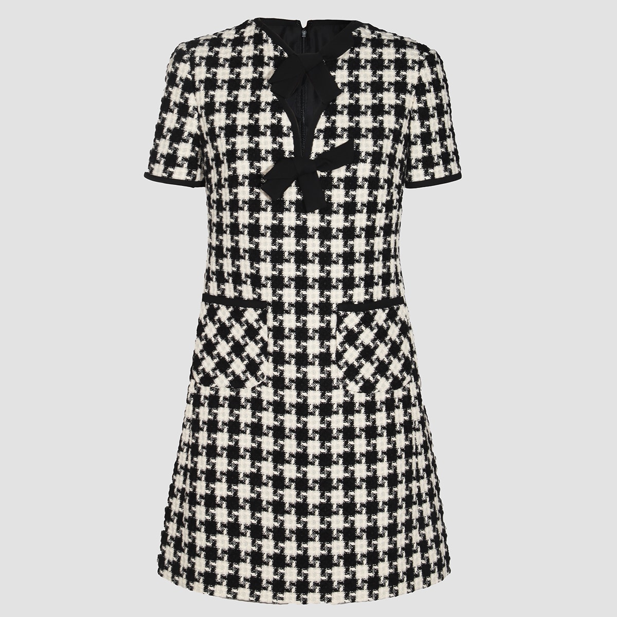 Valentino White And Black Mini Dress