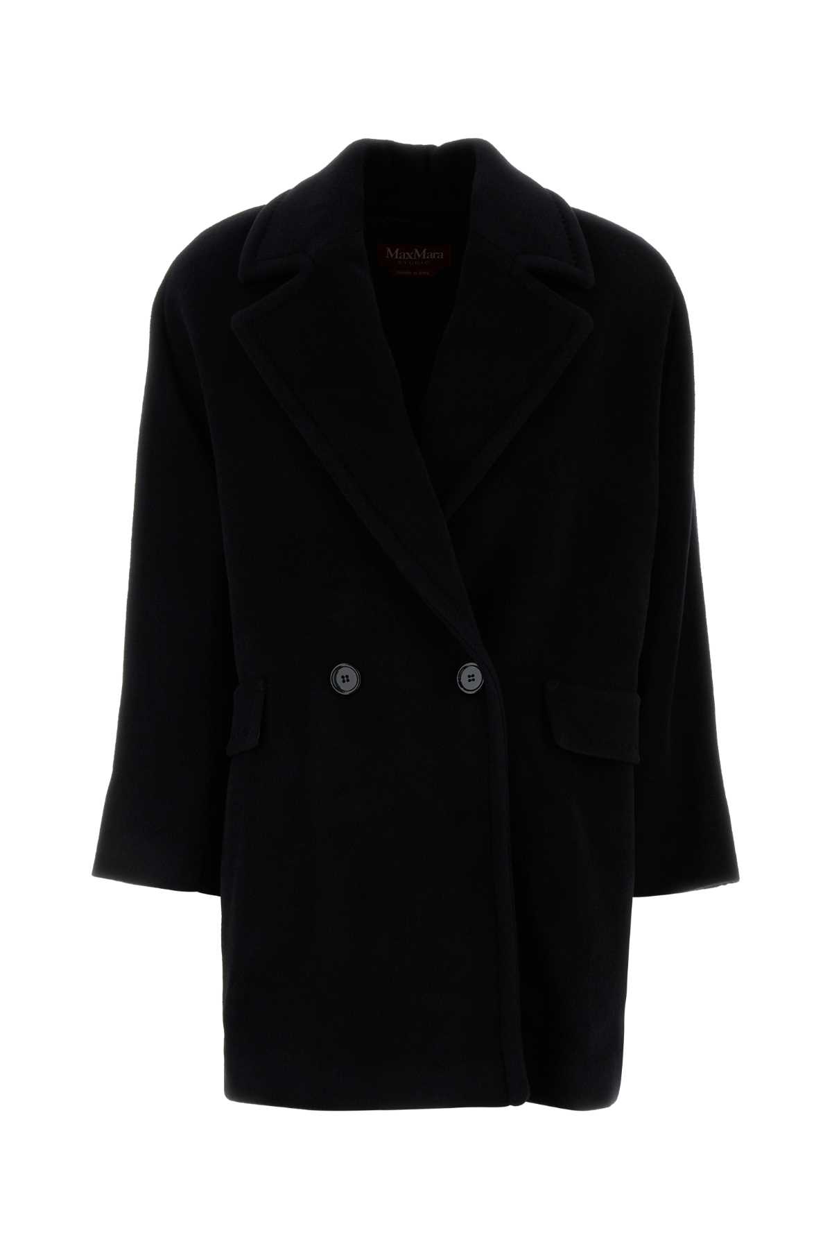 Max Mara Studio Slate Wool Molo Coat