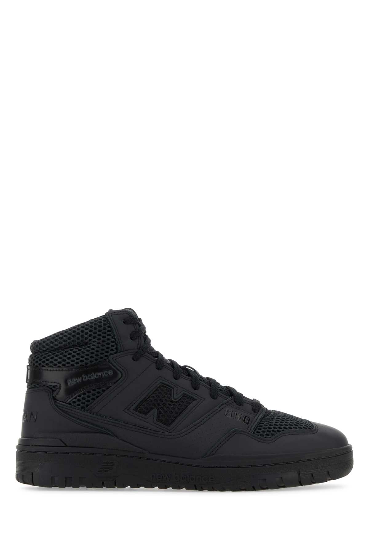 Black Leather And Mesh Junya Watanabe X New Balance Bb650 Sneakers