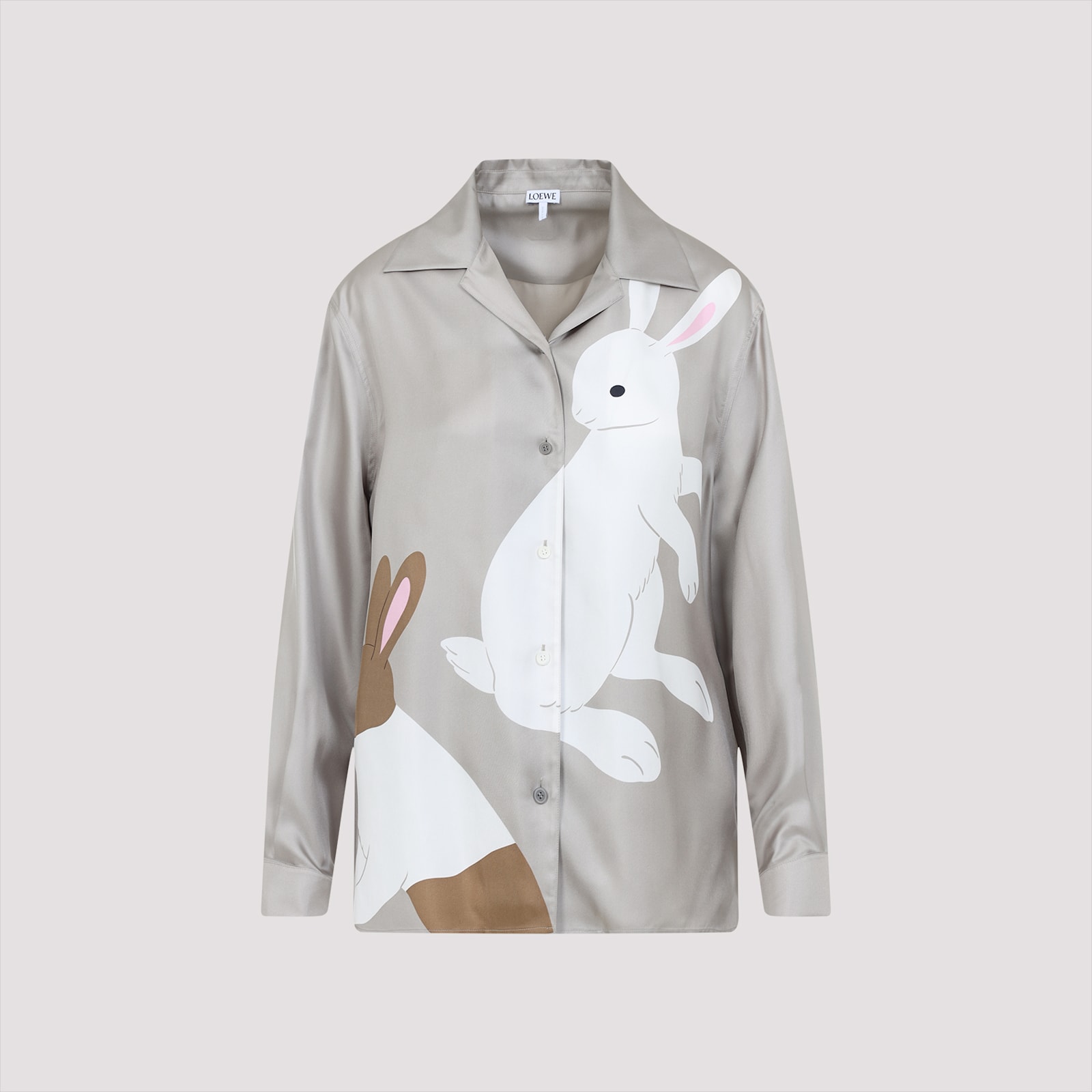 Cappuccino Satin Loewe X Suna Fujita Shirt
