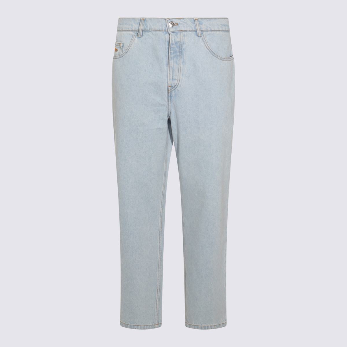 Maison Kitsuné Light Blue Cotton Denim Jeans