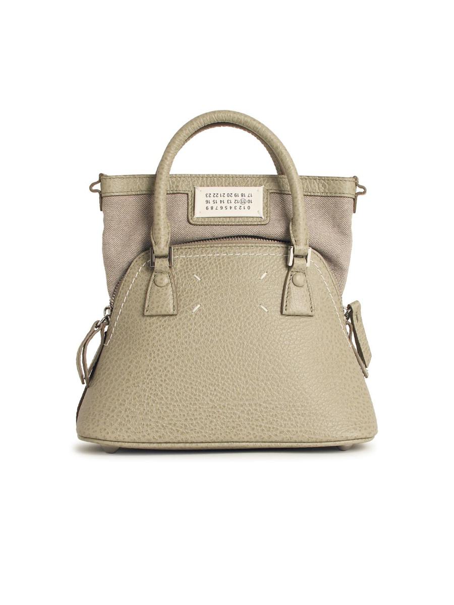 Maison Margiela Micro '5Ac' Grey Leather Bag