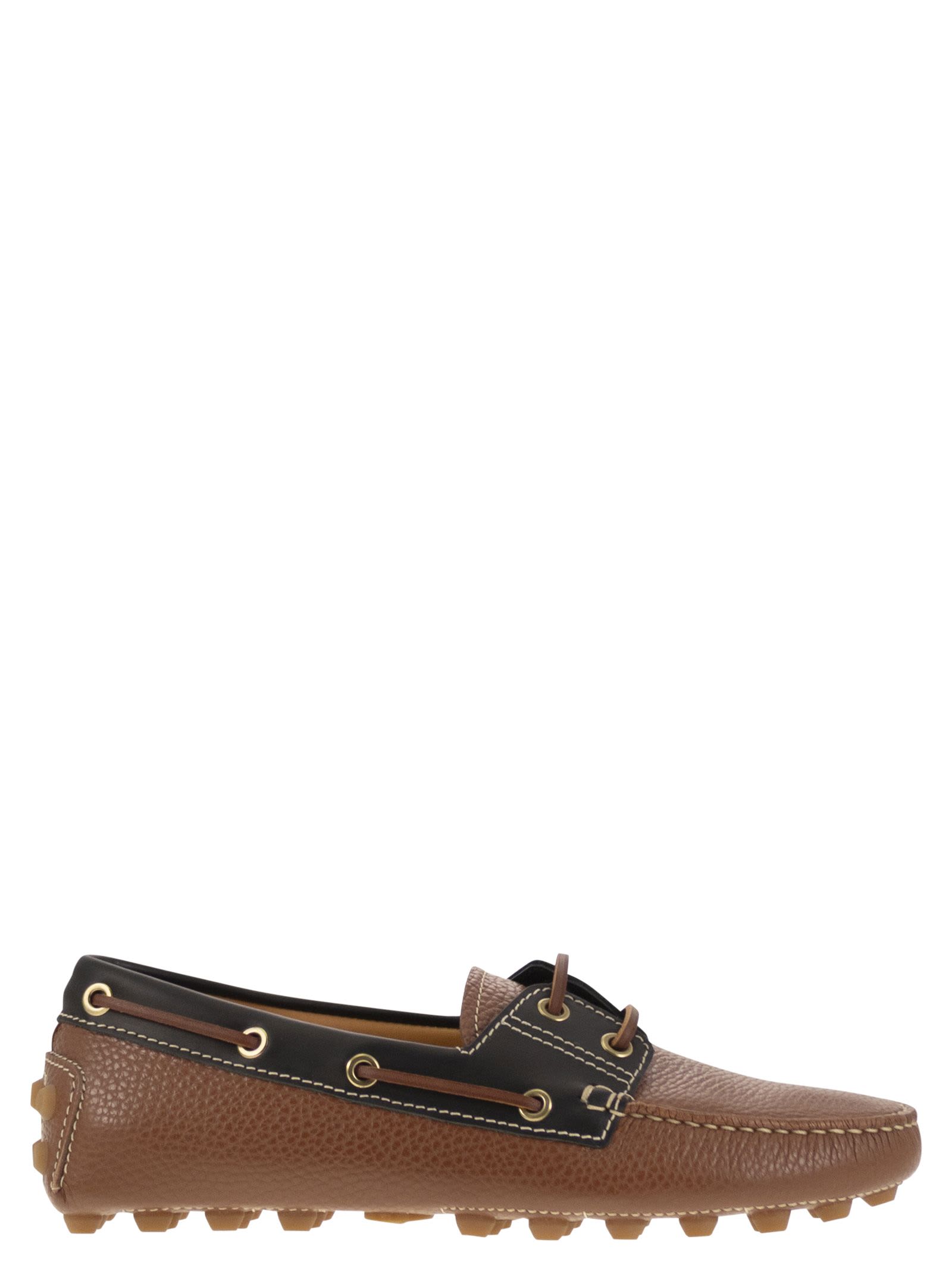 Tod's Leather Boat Bubble Grommet