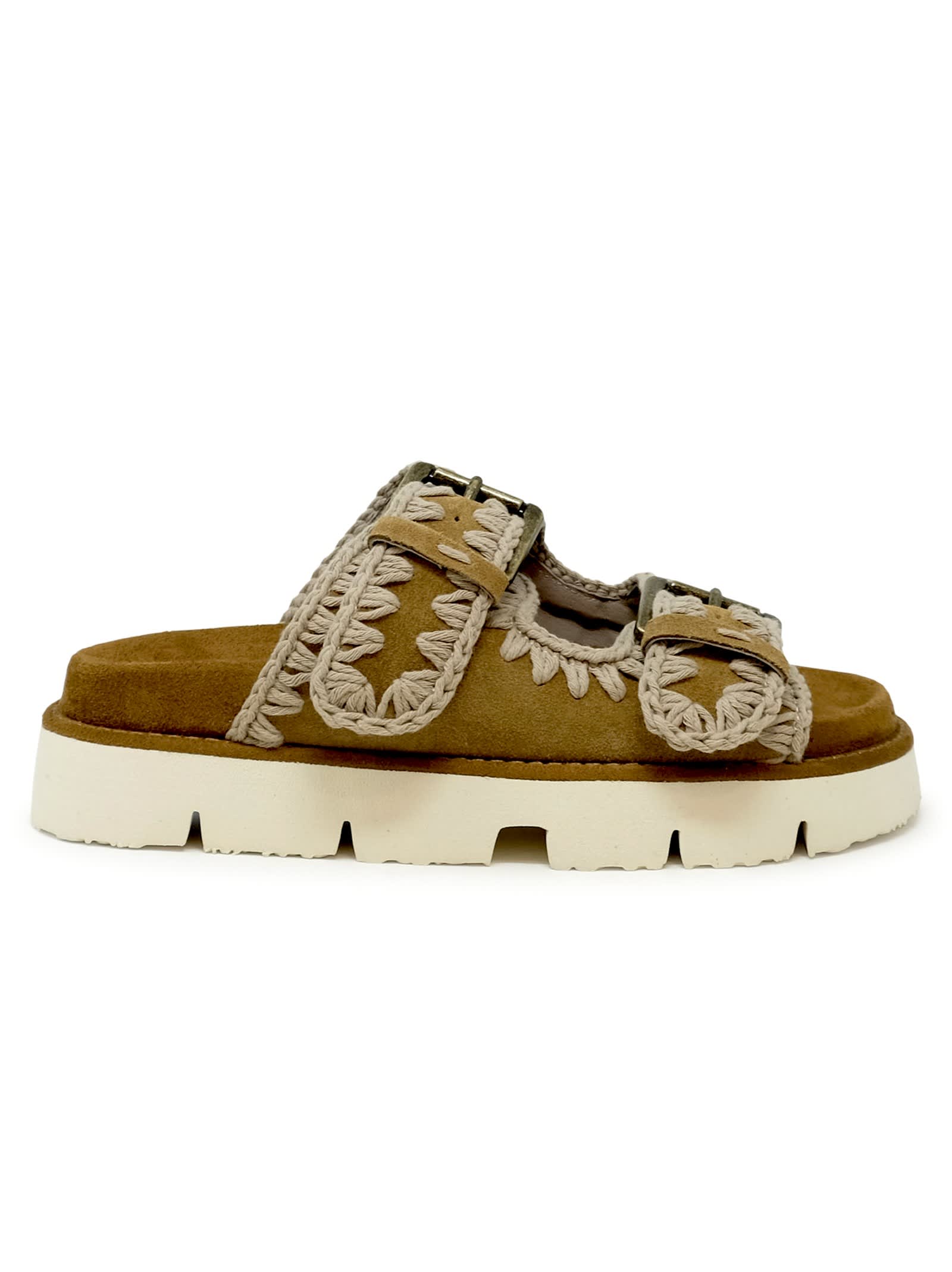 Mou Suede Bio Two Buckle Sandals