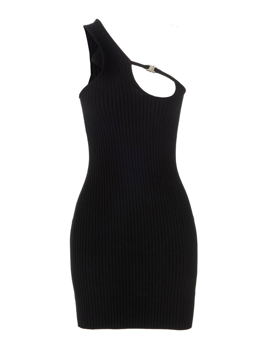 1017 Alyx 9Sm Black Viscose Stretch Mini Dress