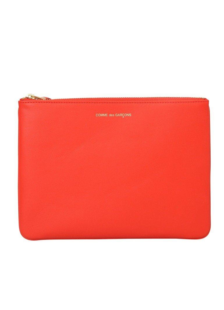 Comme des Garçons Wallet Logo Detailed Classic Wallet