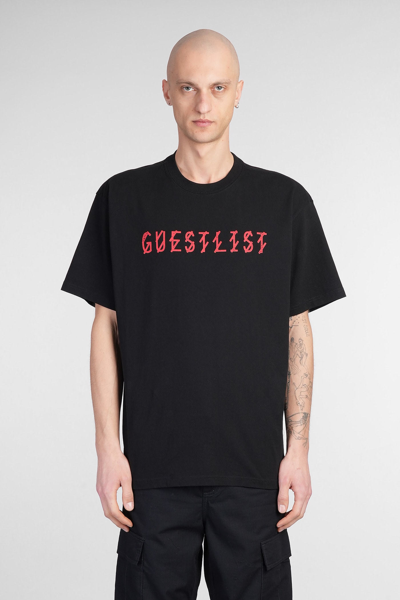 44 Label Group T-shirt In Black Cotton