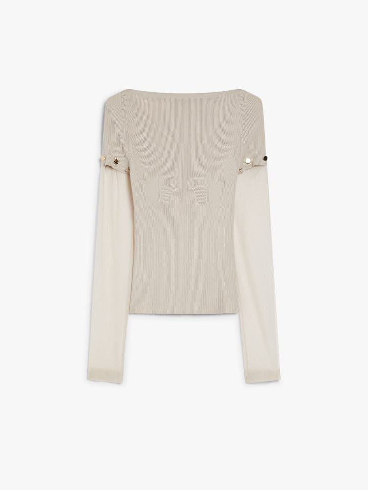 Sportmax 粘胶紧身毛衣