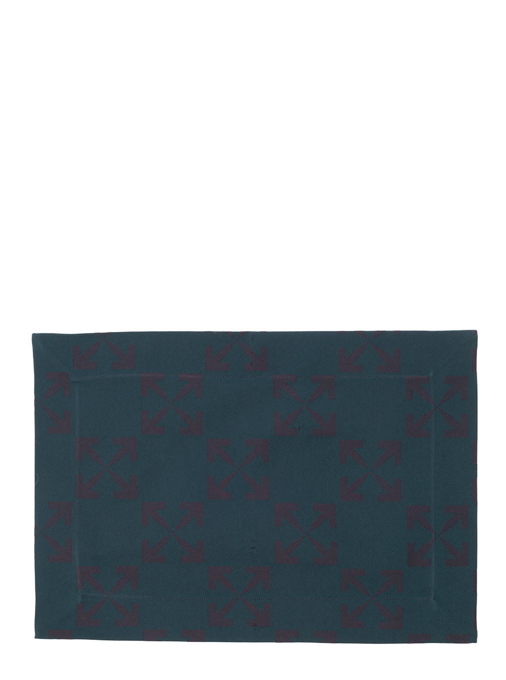 Off-White Set Of Four Napkins With Arrow Logo Jacquard Off White Home Arrow