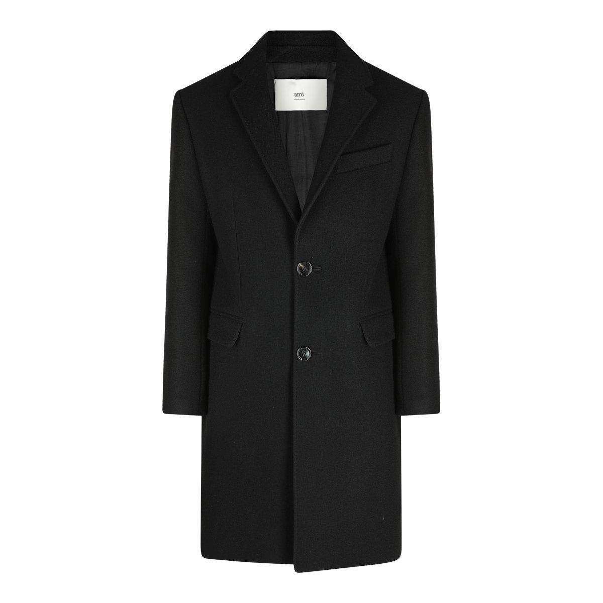 Ami Alexandre Mattiussi Paris Single Breasted Classic Coat
