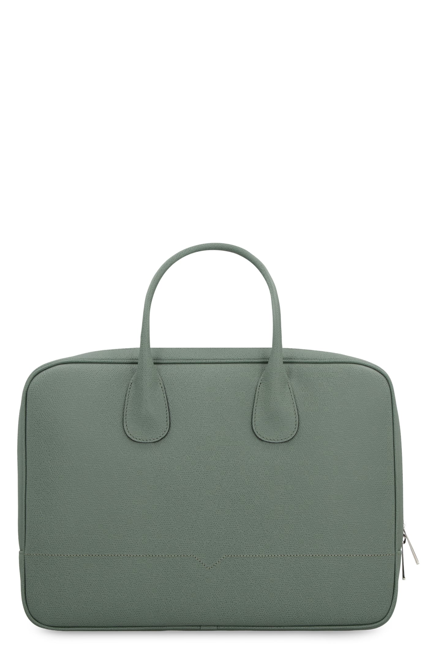 Valextra My Logo Leather Briefcase