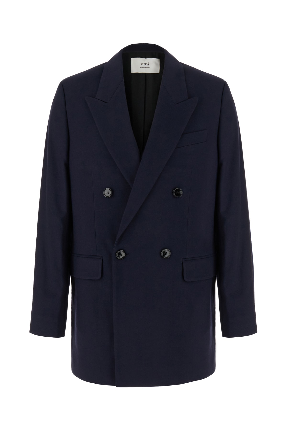 Ami Alexandre Mattiussi Midnight Blue Wool Oversize Blazer