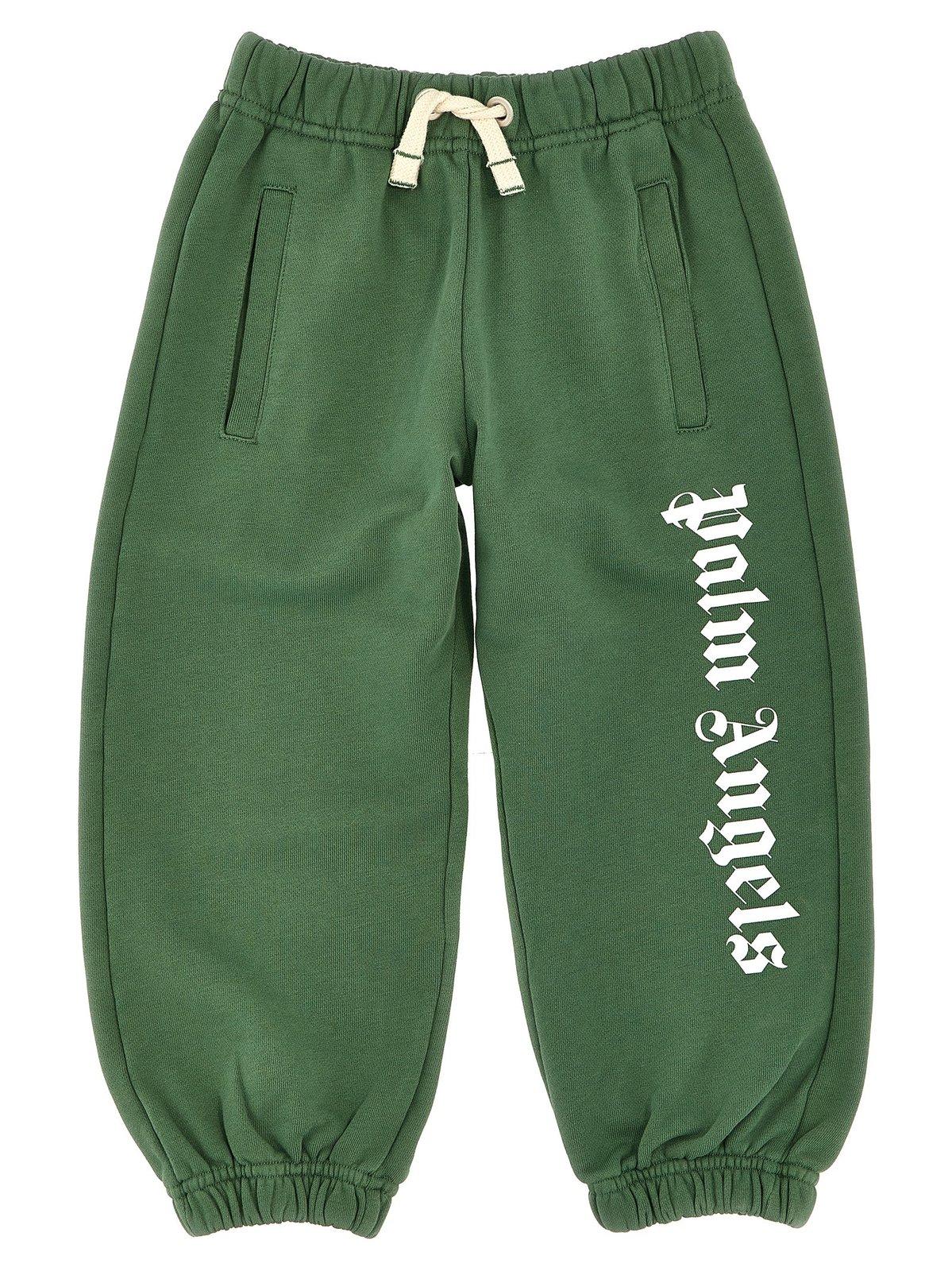 Palm Angels Logo-printed Tapered Leg Track Pants