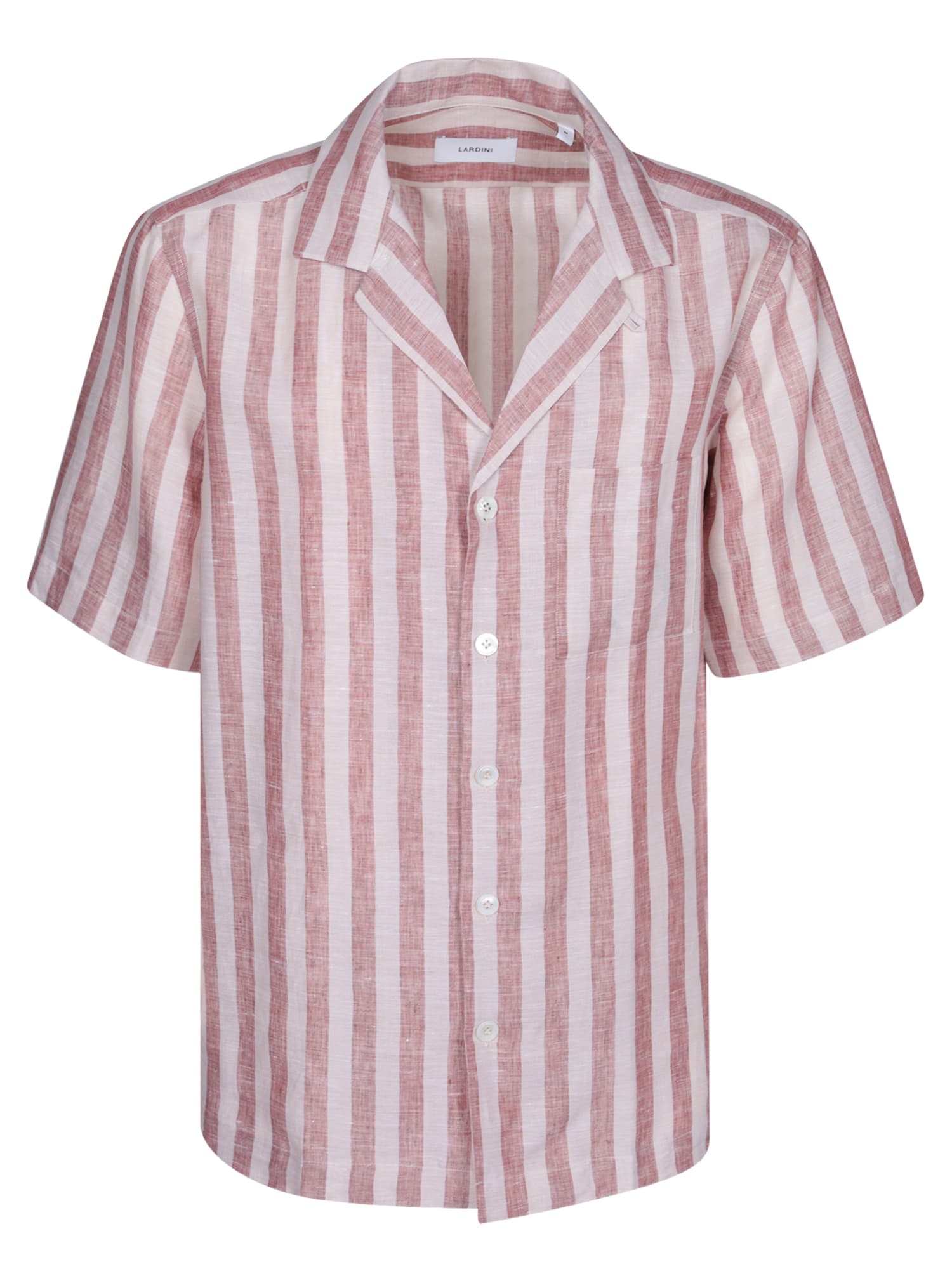 Lardini Klop Striped Red/beige Shirt