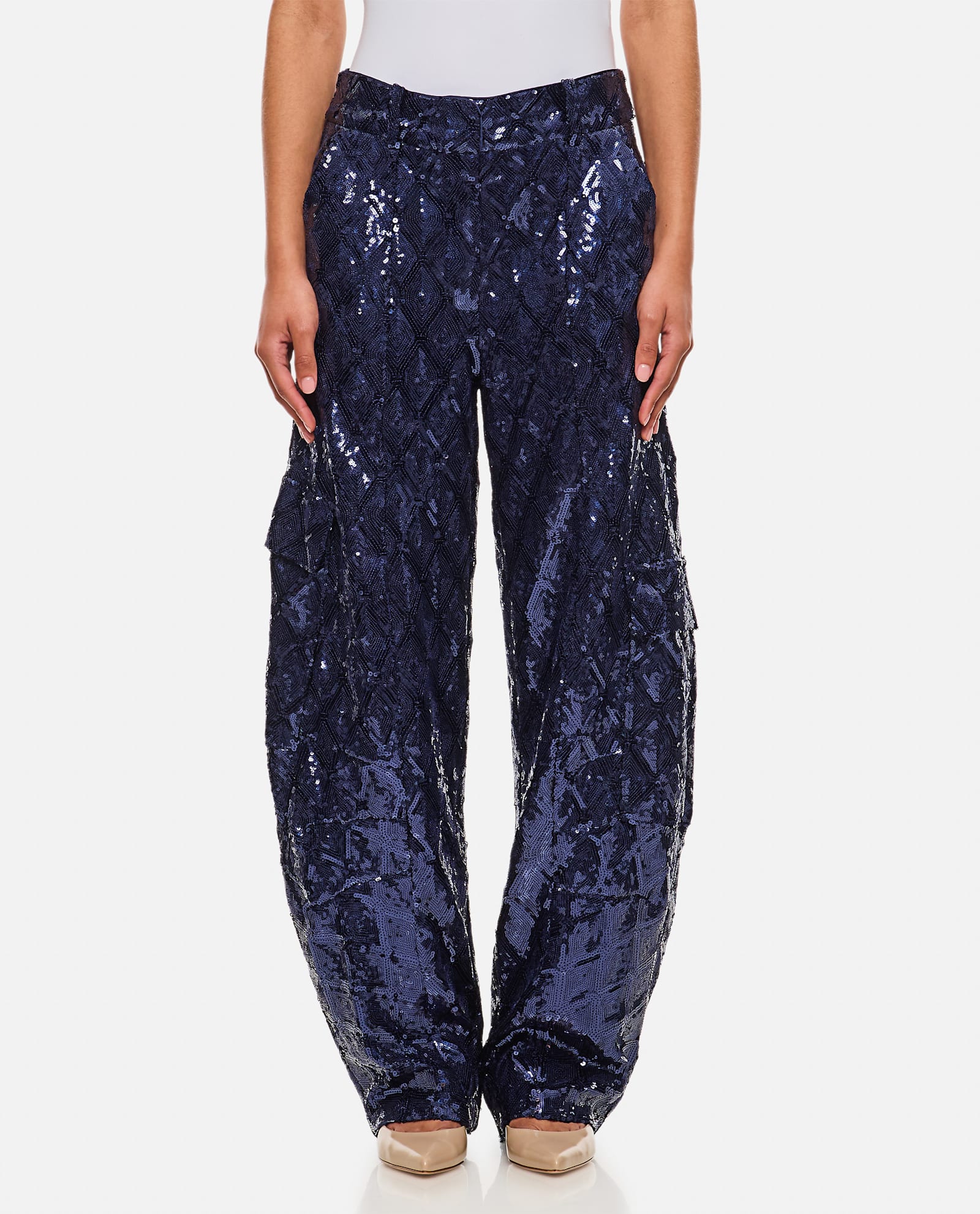 Rotate by Birger Christensen Sequins Cargo Pants