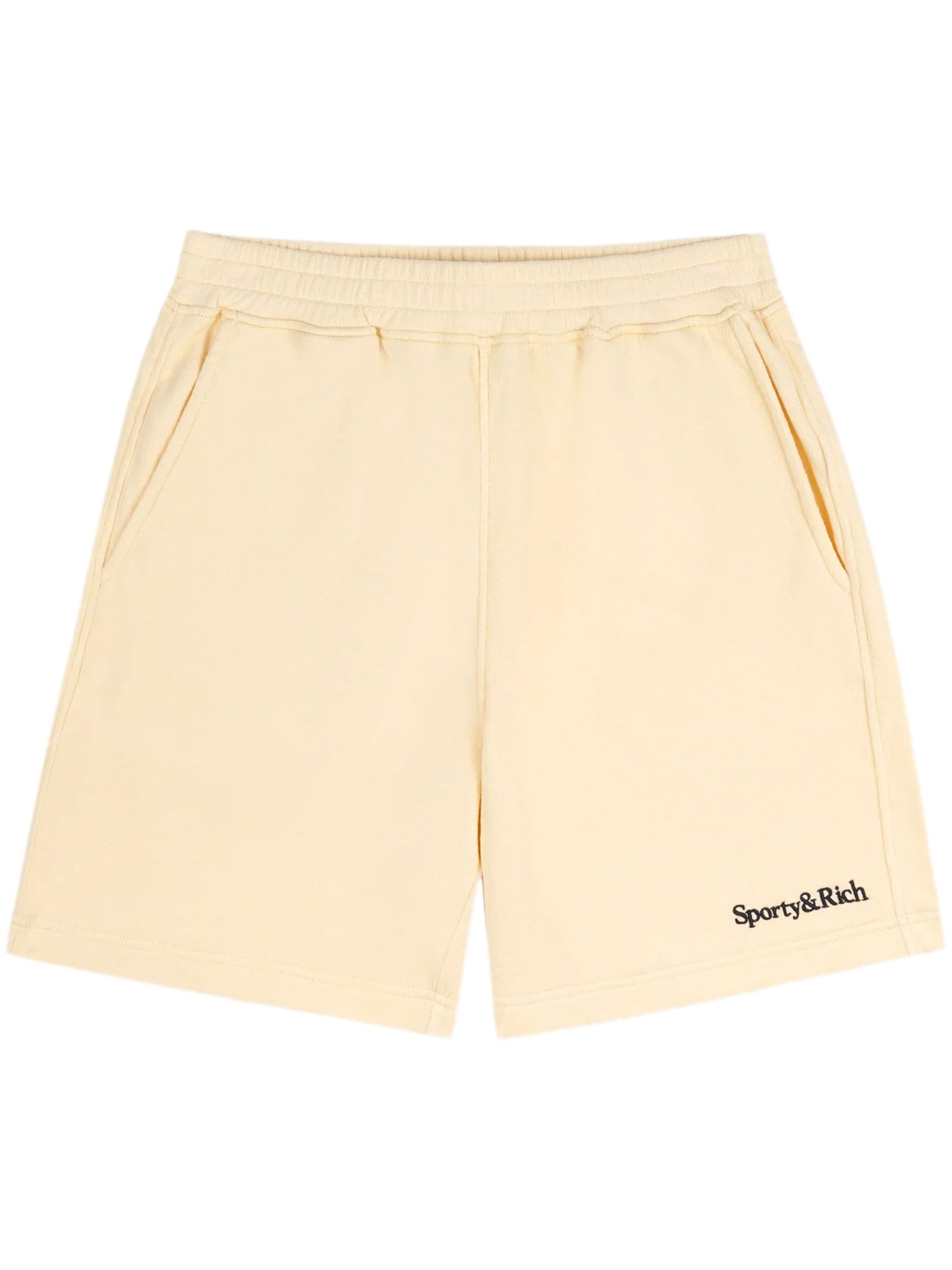 Sporty & Rich Serif Logo Soft Gym Shorts