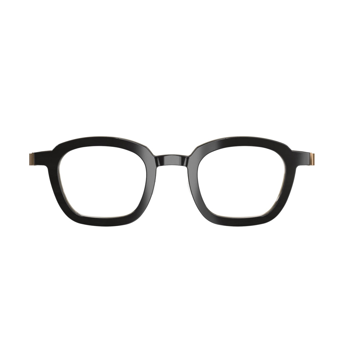 Lindberg Buffalo Horn 1858 H26 Pu15 Nero Marrone Chiaro Bronzo Glasses