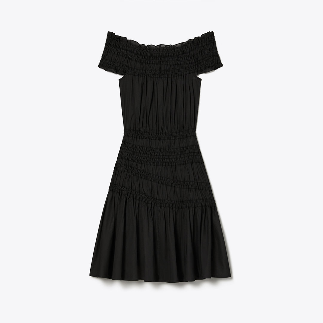 Tory Burch Smocked Cotton Dress
