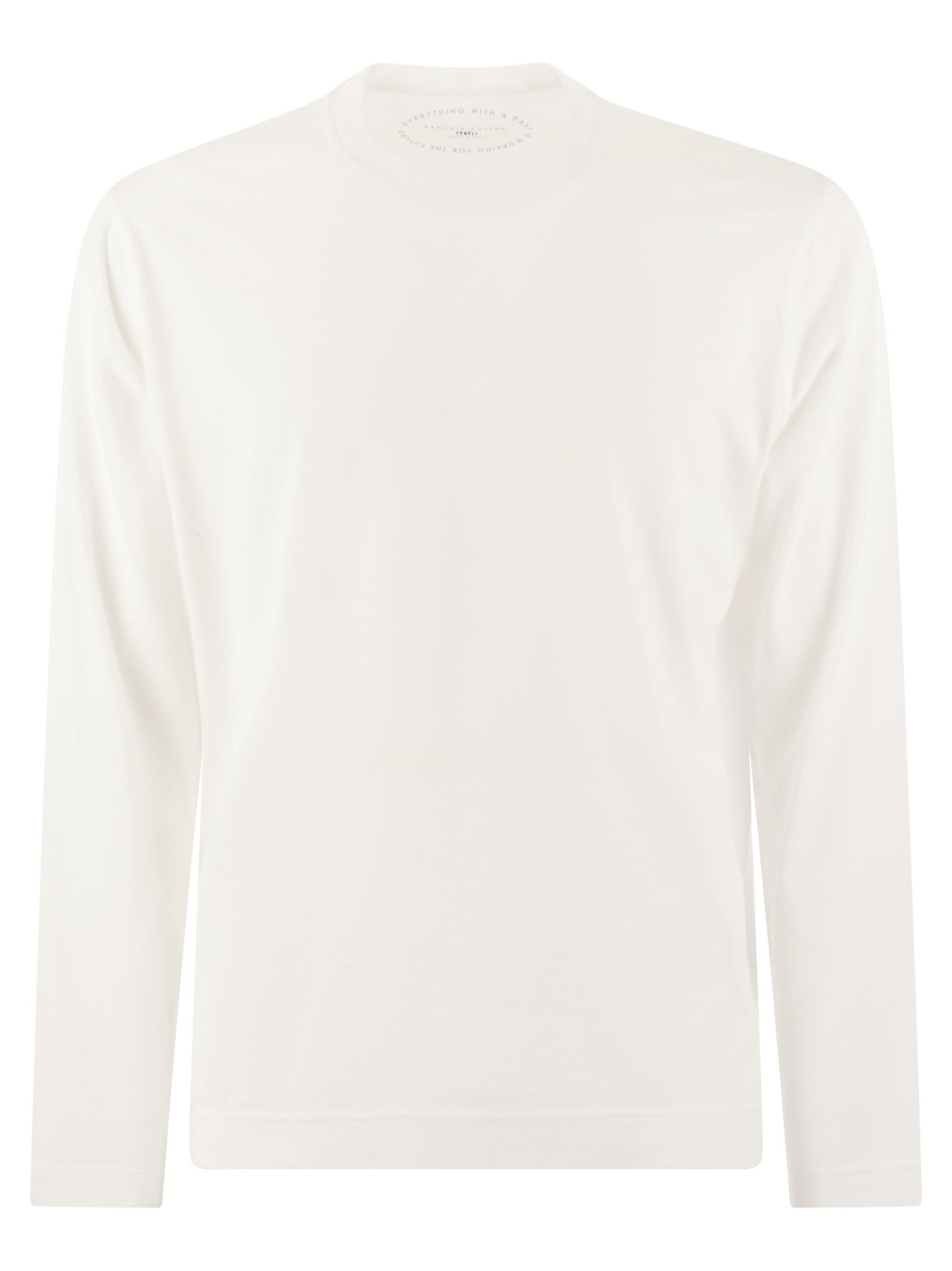 Fedeli Long-sleeved Cotton T-shirt