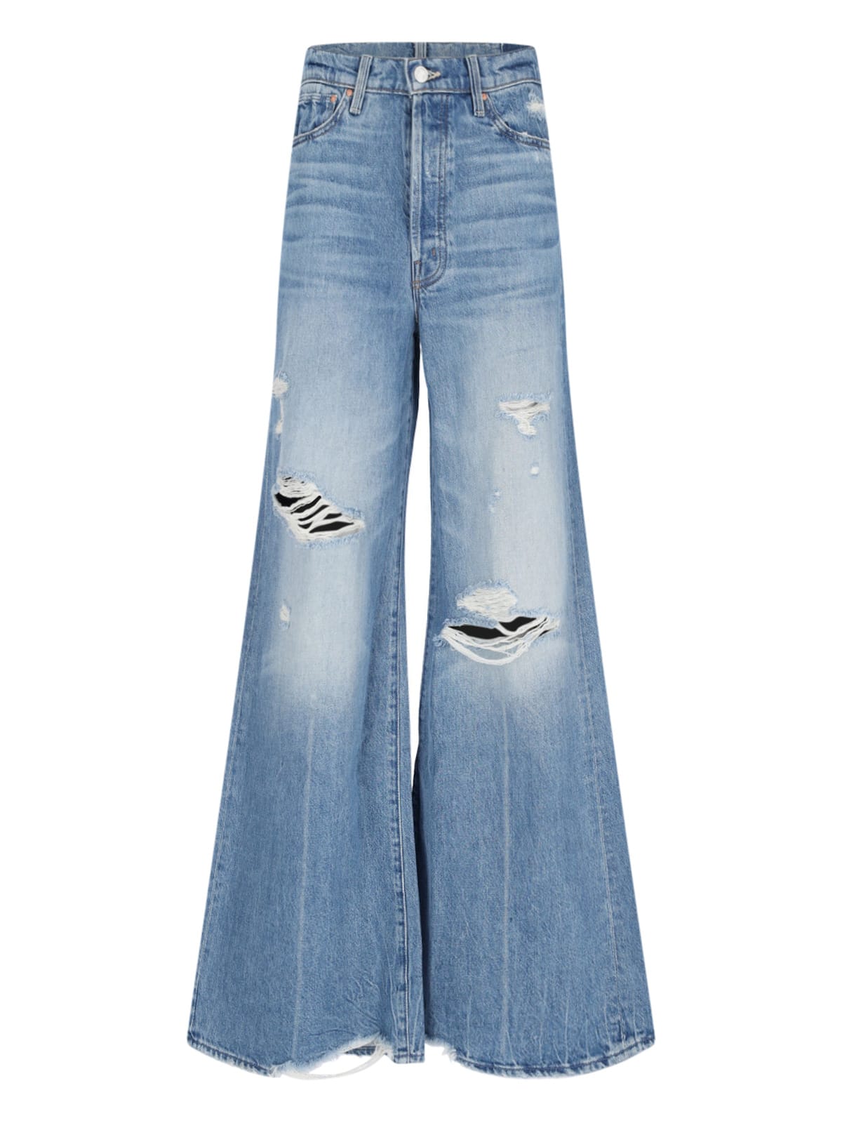Mother the Ditcher Roller Sneak Palazzo Jeans