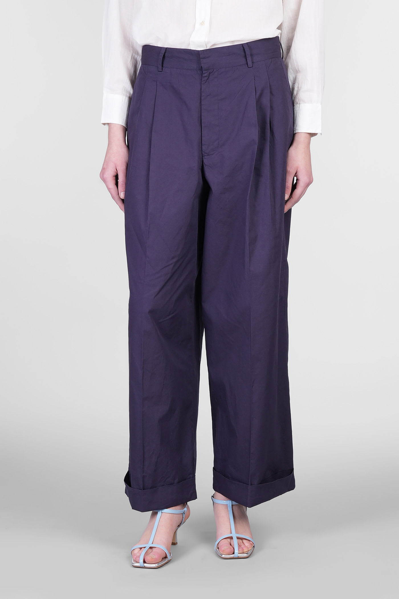 Antik Batik Pam Pants In Blue Cotton
