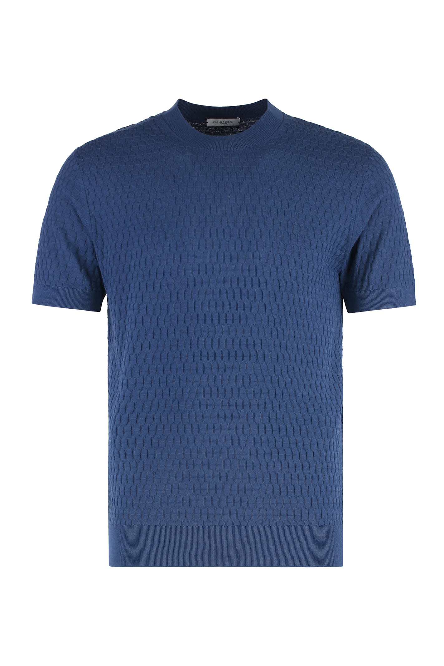 Paolo Pecora Cotton Short Sleeve Sweater
