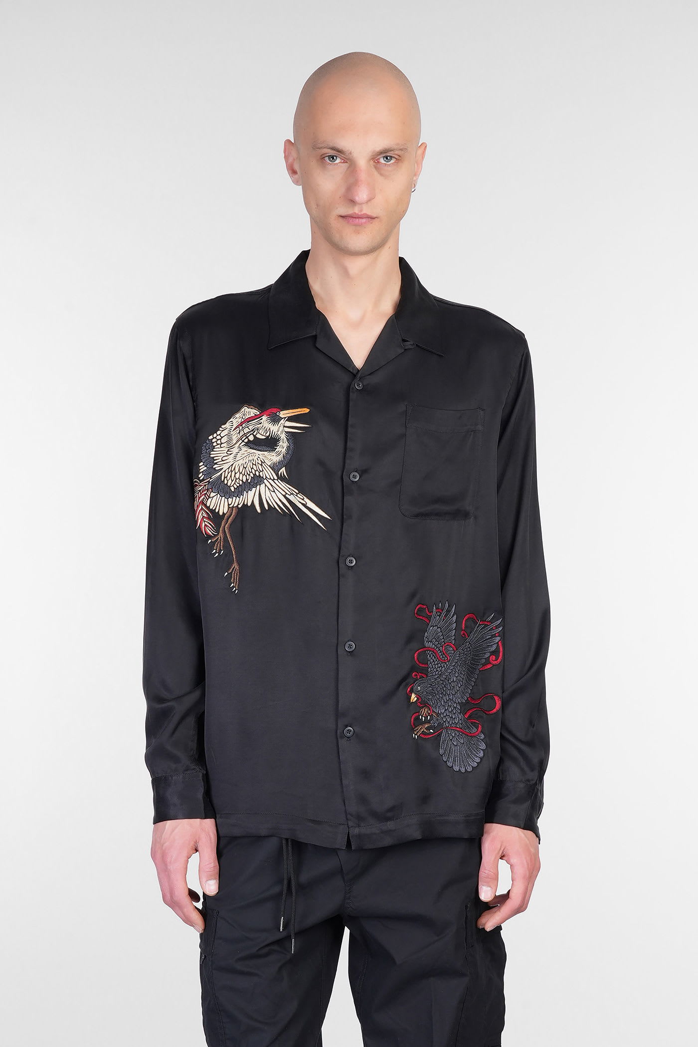 Maharishi Shirt In Black Rayon