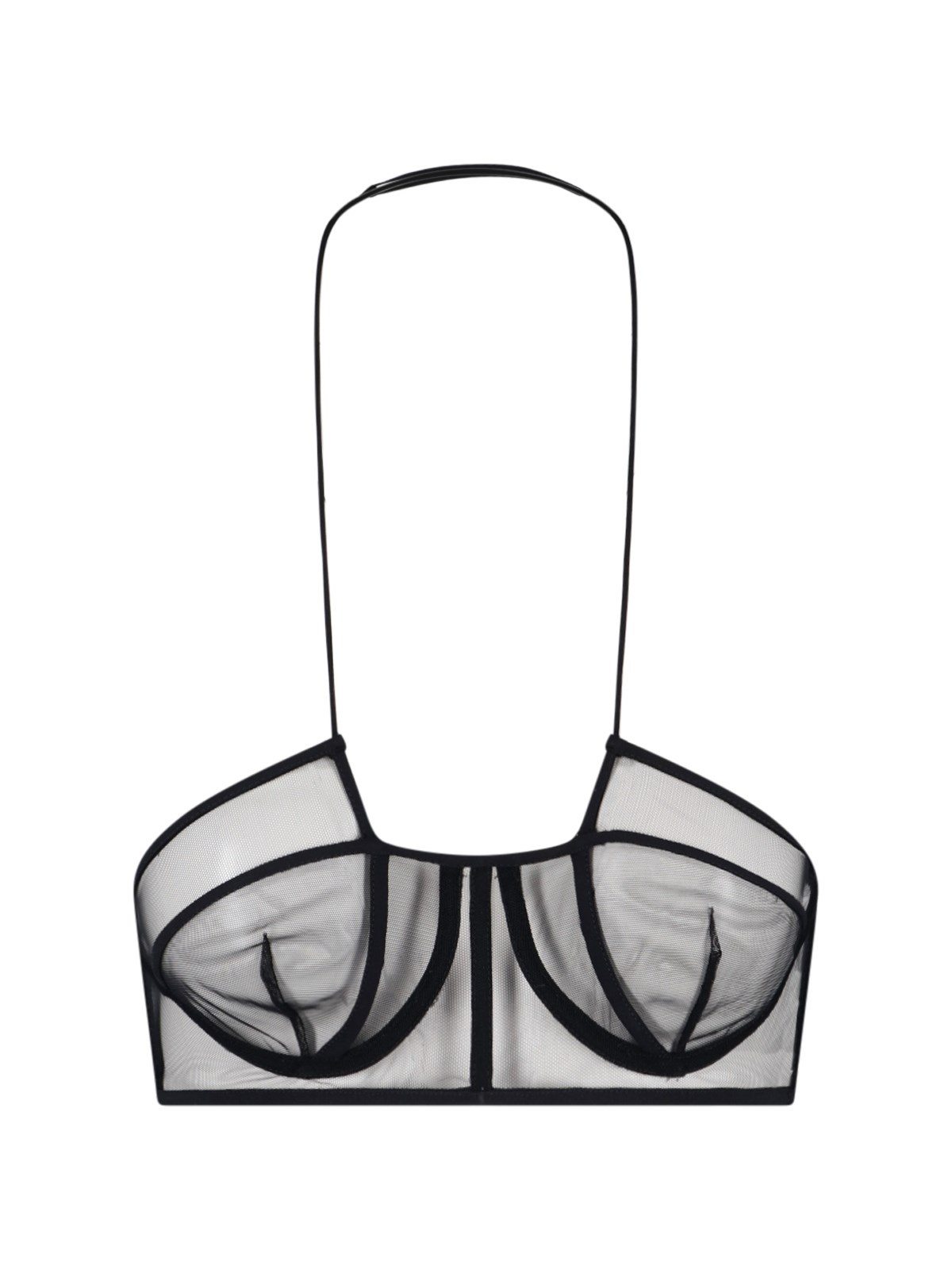 Nensi Dojaka Transparent Tulle Top