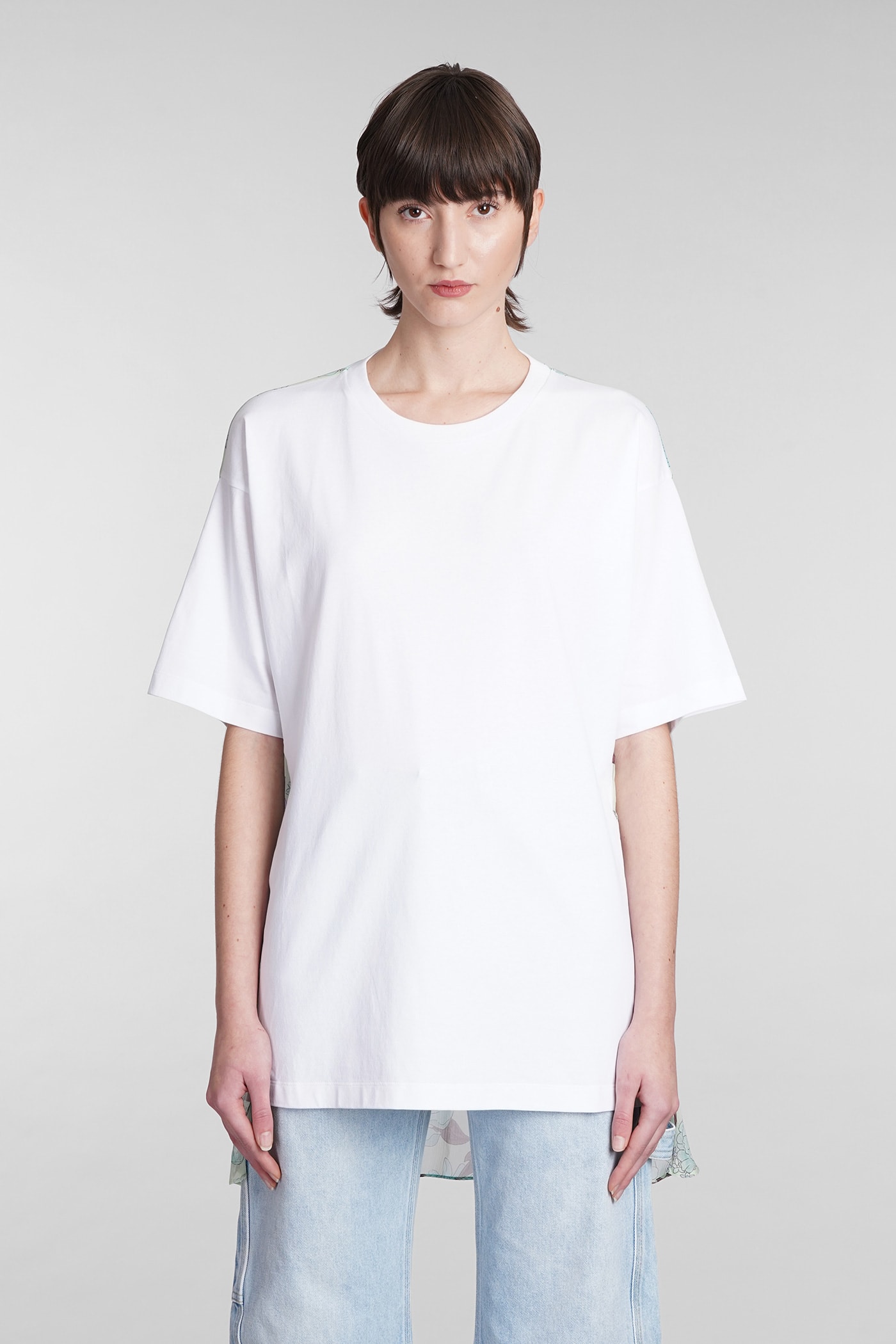 Stella McCartney Floral Printed Panelled T-shirt