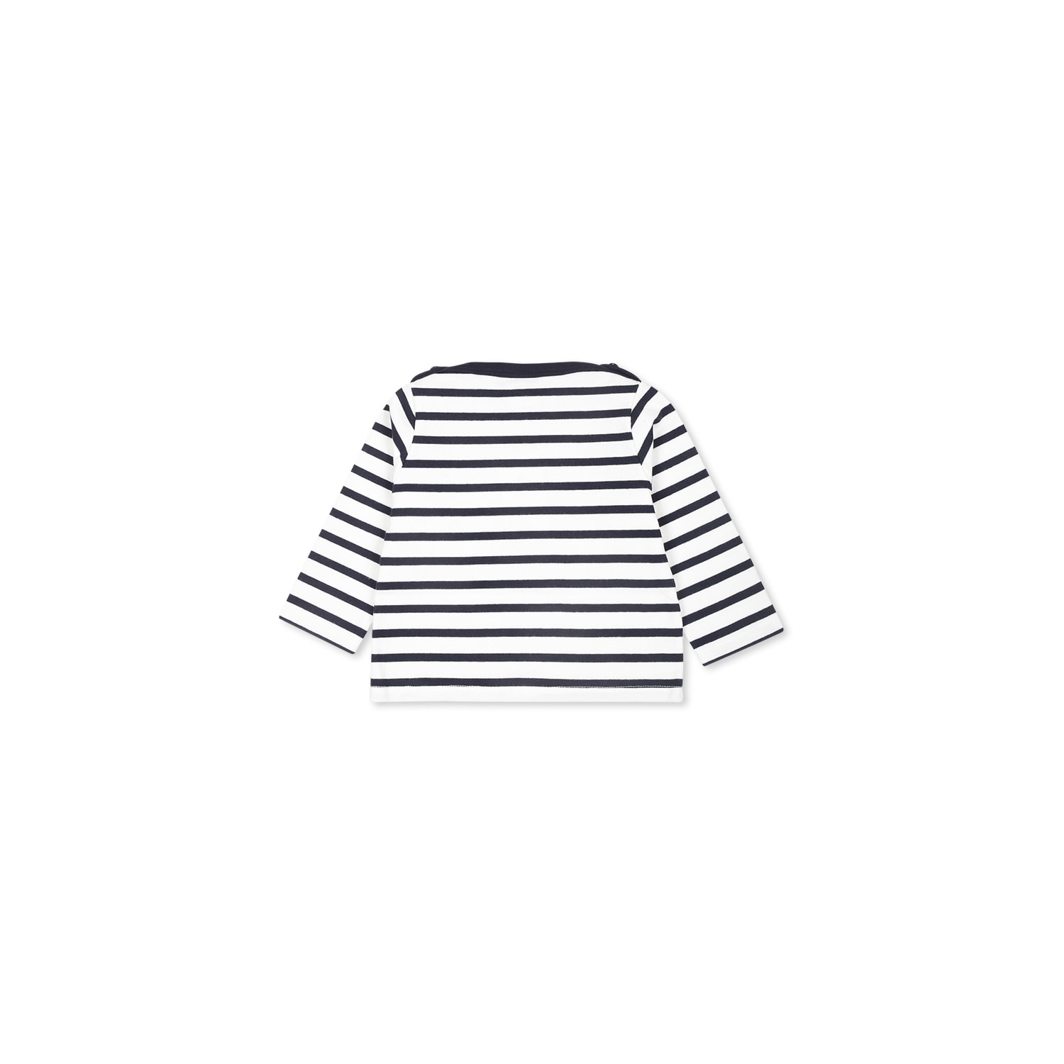 Petit Bateau White T-shirt For Babykids With Logo