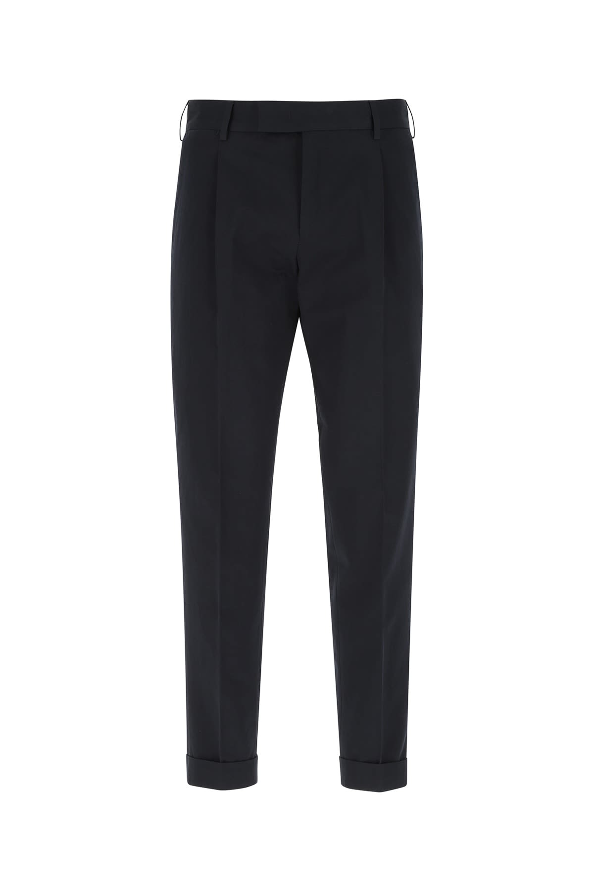 PT Torino Navy Blue Cotton Blend Edge Chino Pant