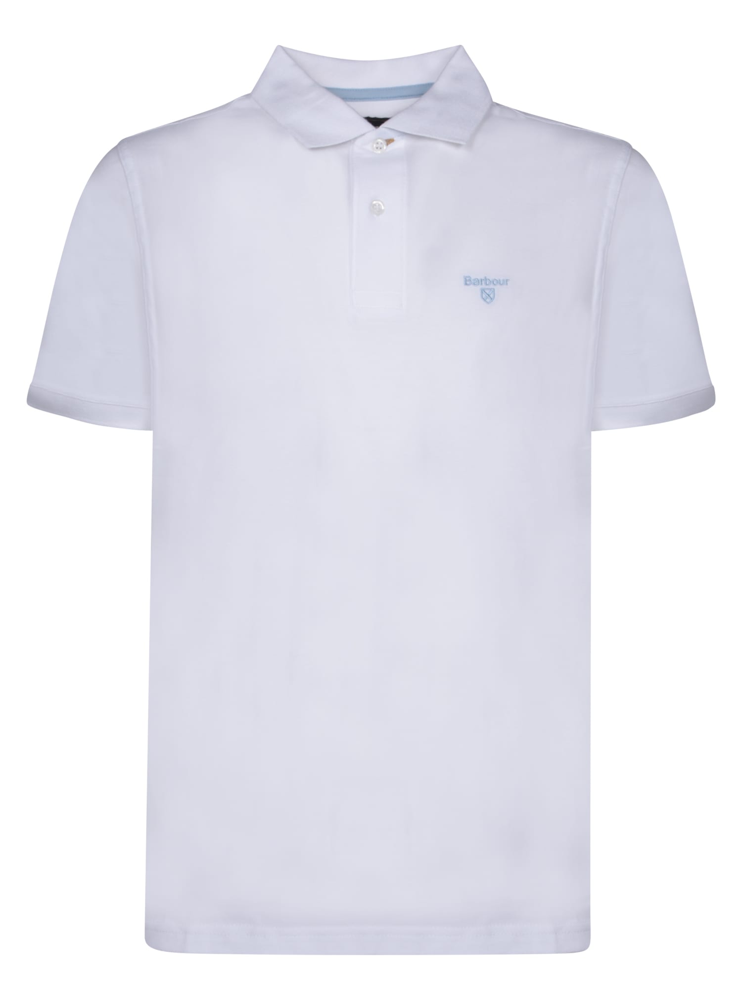 Barbour White Piquet Polo Shirt