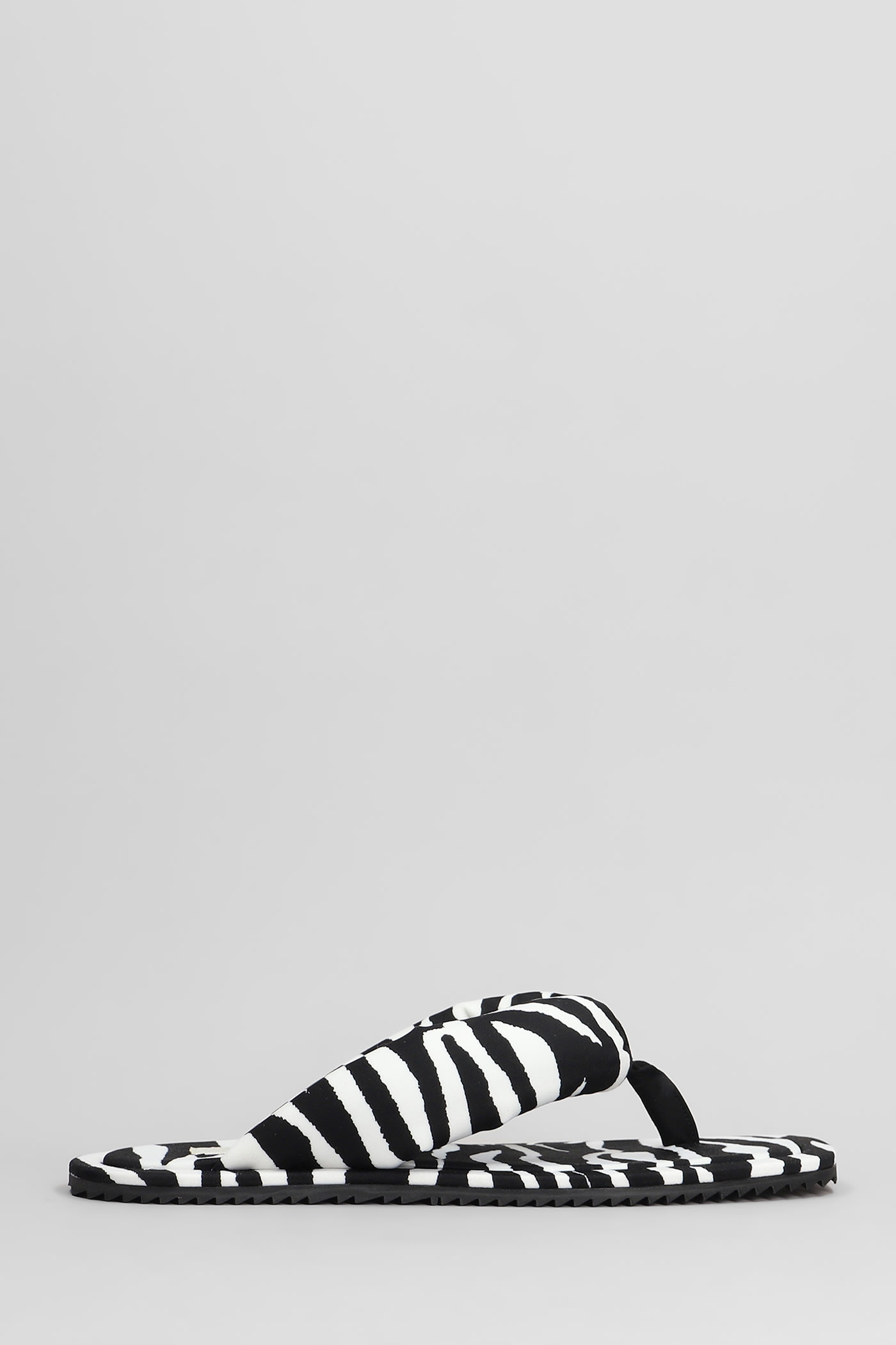 The Attico Indie Flats In White Lycra
