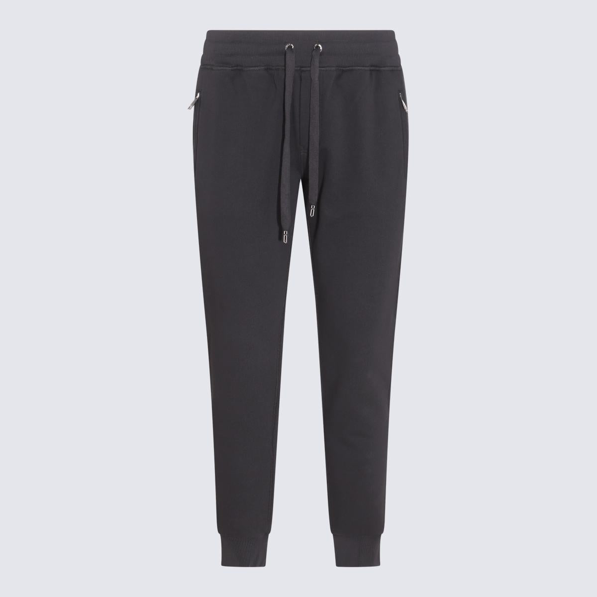 Dolce & Gabbana Black Cotton Track Pants