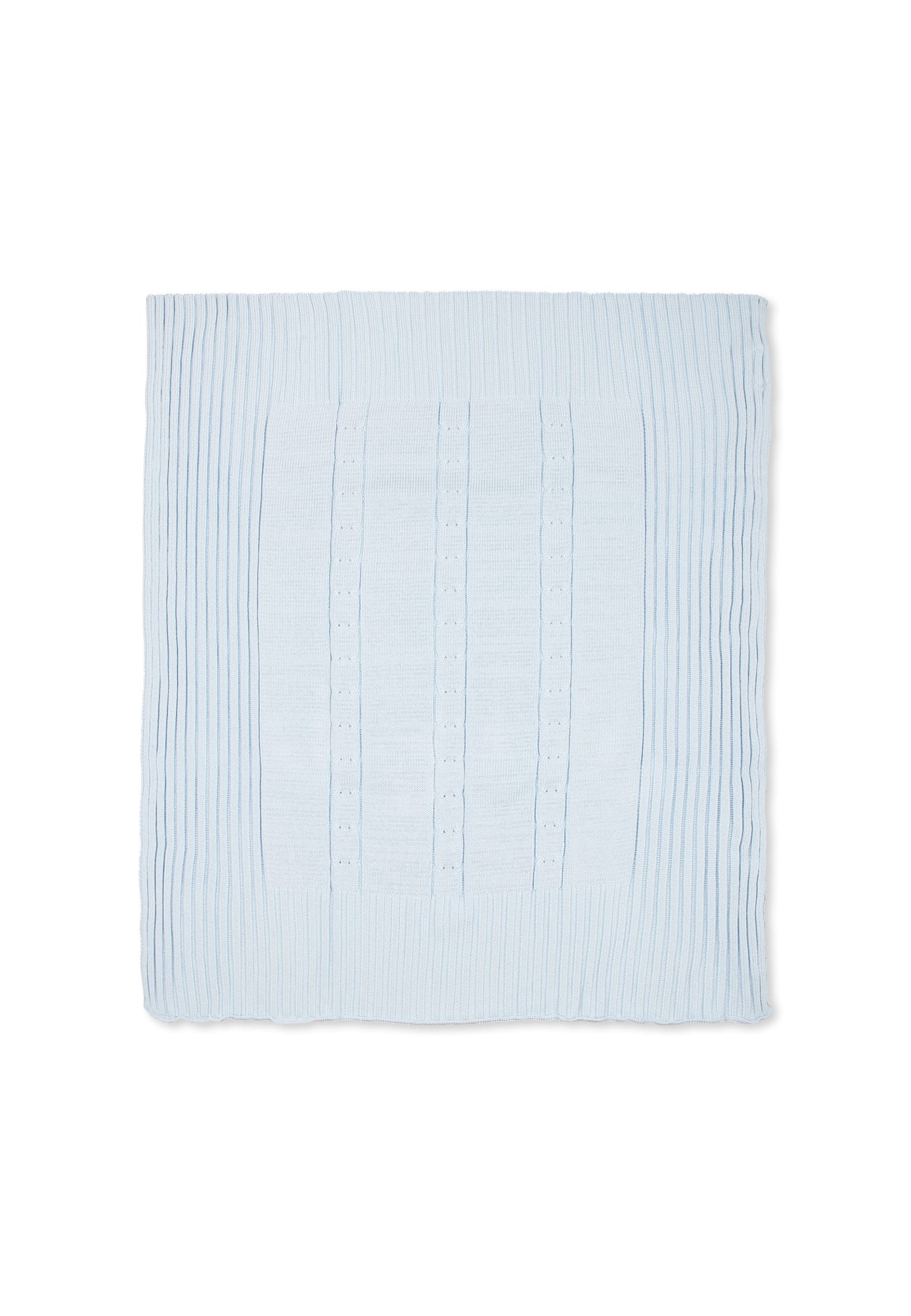 Little Bear Light Blue Blanket For Baby Boy